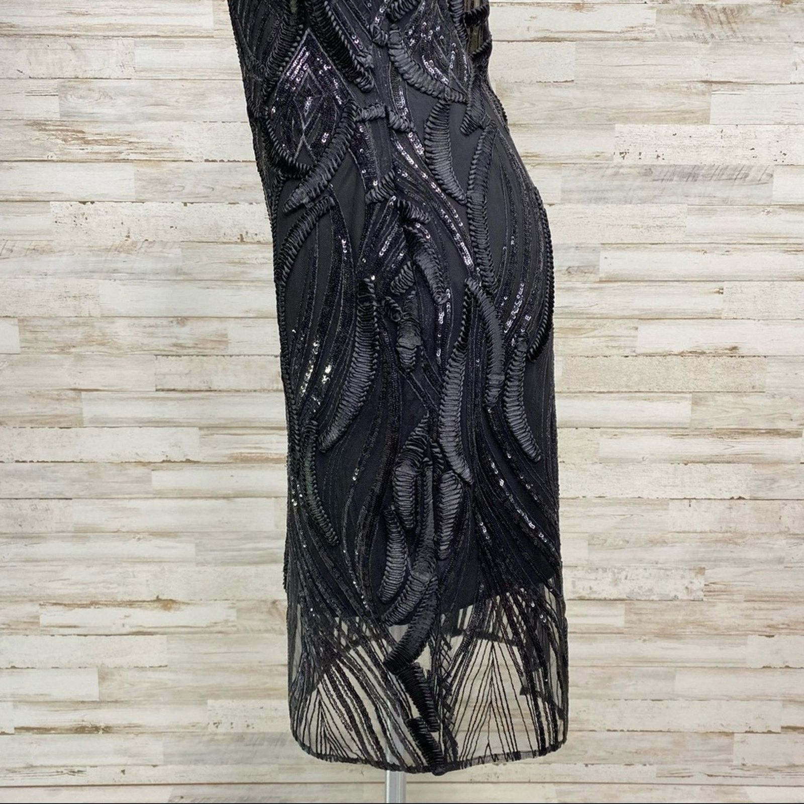 Marchesa Marchesa Notte Runway Collection Sequin Mesh Dress Size 4 Size S / US 4 / IT 40 - 9 Thumbnail
