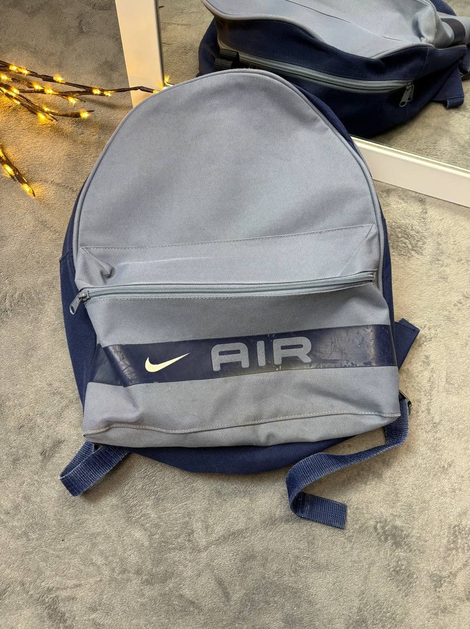 Nike × Vintage Vintage Y2K Nike Bagpack 90s Centr Swoosh Size ONE SIZE - 1 Thumbnail