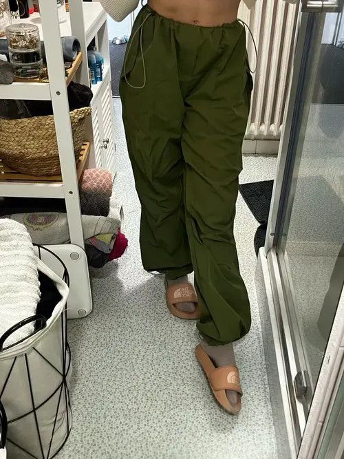 Ring Of Fire Vintage Chic Solid Drawstring Trousers Size 29" - 2 Thumbnail