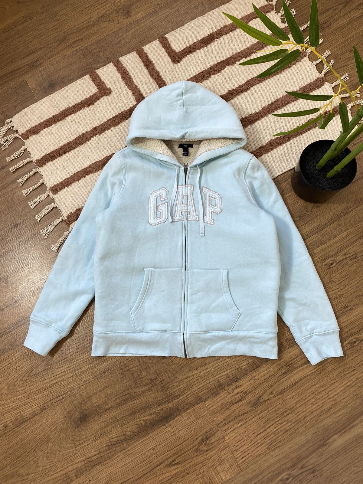 Gap BOXY FIT SHERPA OVERSIZED GAP HOODIE Size L / US 10 / IT 46 - 1 Thumbnail