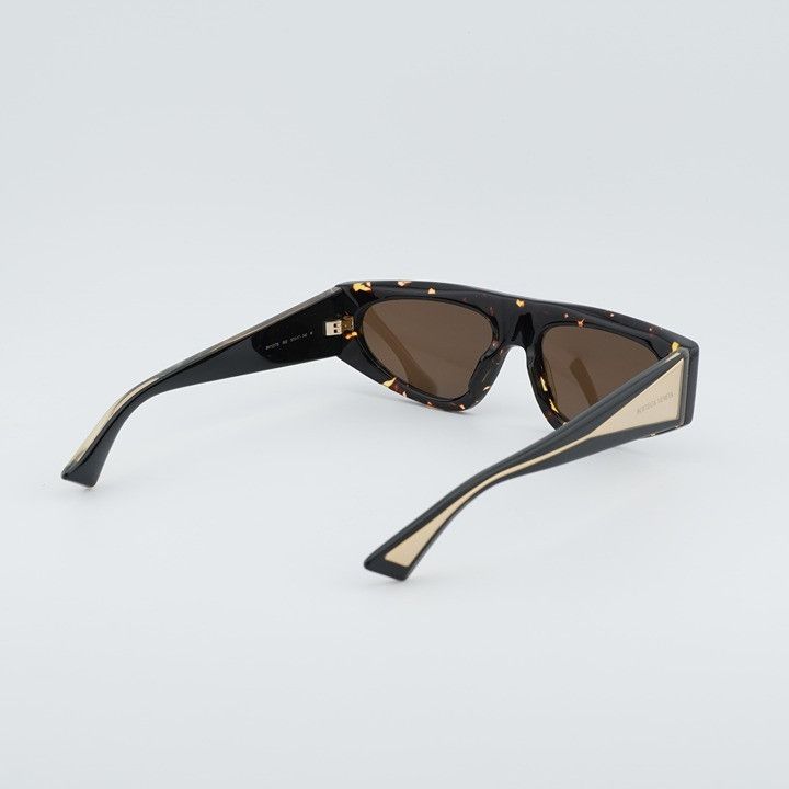 Bottega Veneta Bottega Veneta BV1277S 002 Sunglasses Havana Cat Eye Frame Size ONE SIZE - 4 Thumbnail