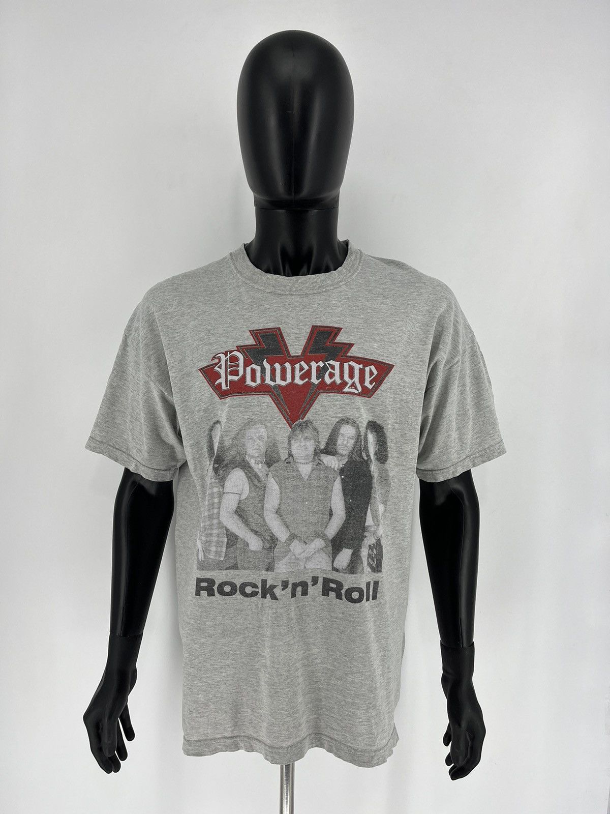 Band Tees × Vintage Vintage 90s AC/DC Powerage Tshirt Big Logo Band Tee Size US XL / EU 56 / 4 - 2 Thumbnail