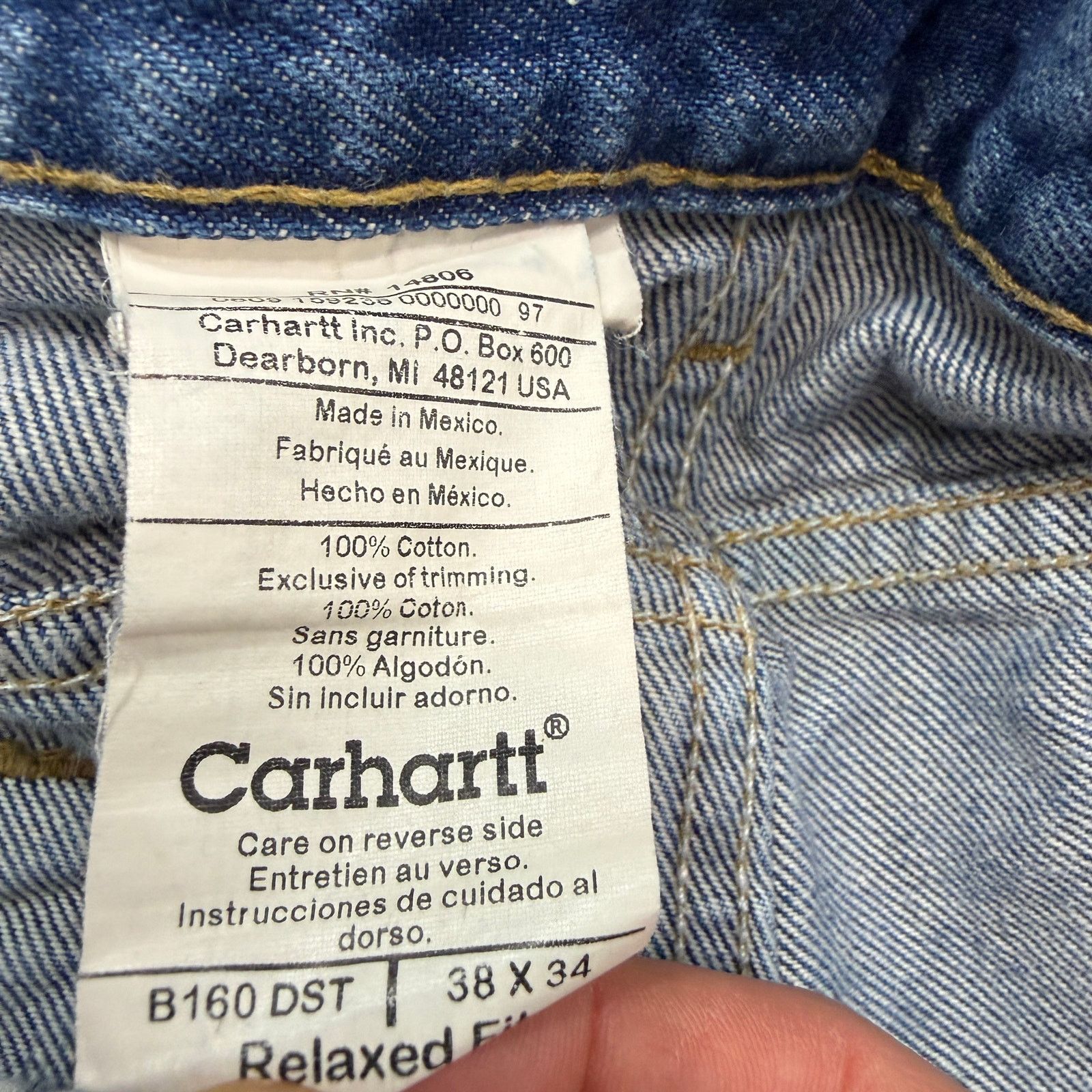 Carhartt Vintage Carhartt Relaxed Fit Straight Leg Jeans Men's 38x34 Size US 38 / EU 54 - 5 Thumbnail