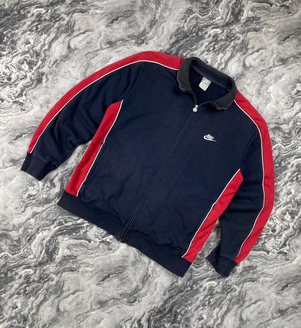 Nike Vintage Nike Tracksuit Jacket And Pants Men Size L Blue/ Red Size US L / EU 52-54 / 3 - 6 Thumbnail