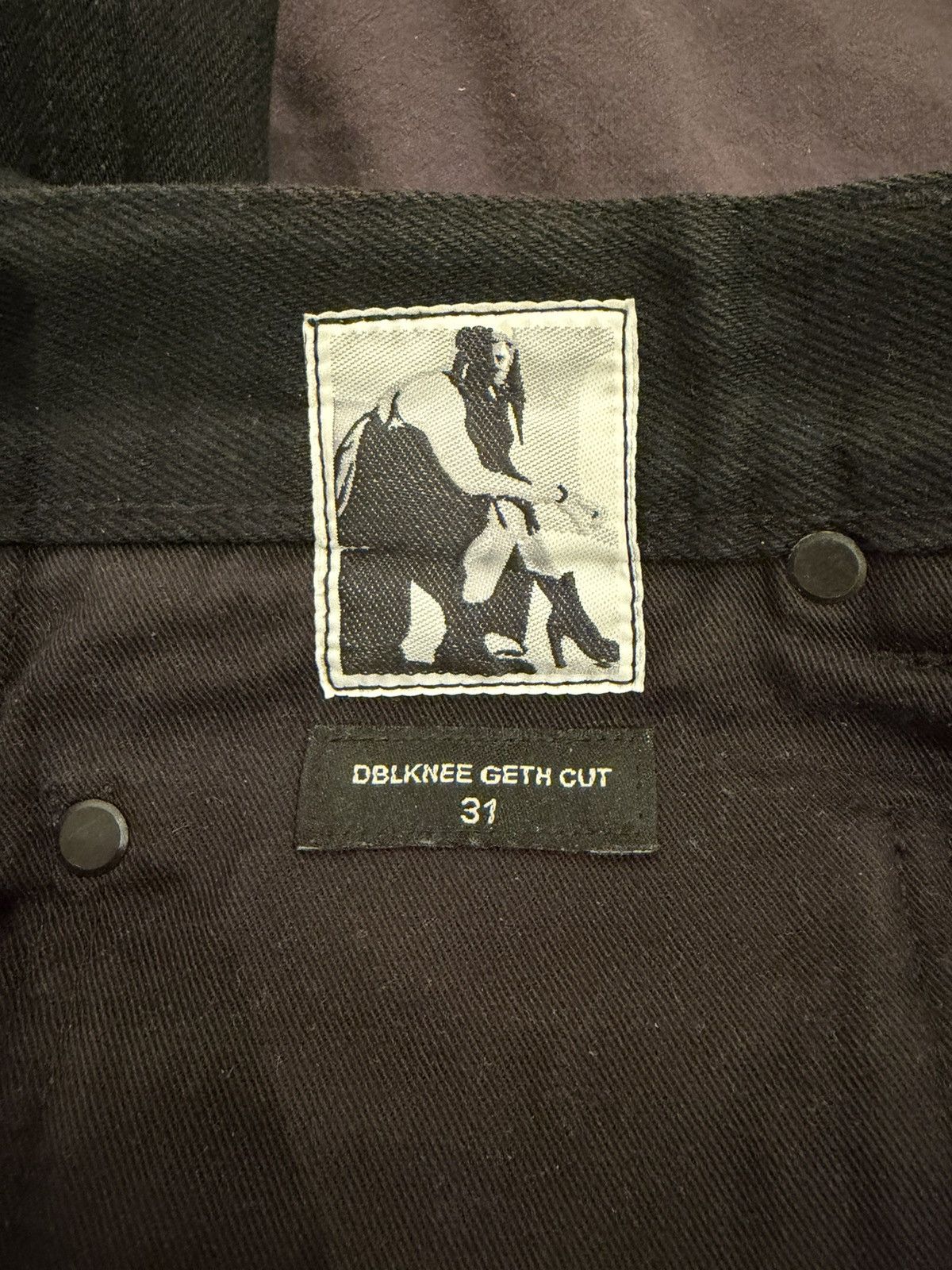 Rick Owens Drkshdw geth double knee carpenters MIJ Size US 31 - 6 Thumbnail