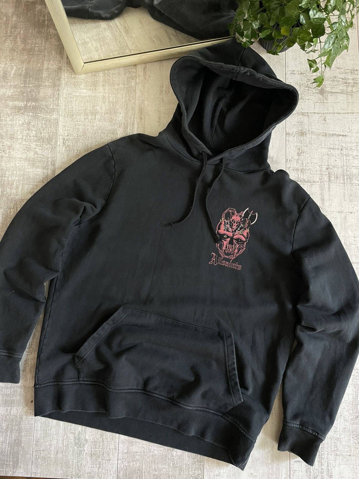 Allsaints Allsaints Devil Fire Skull Hoodie Oversized Fit Size US M / EU 48-50 / 2 - 5 Thumbnail