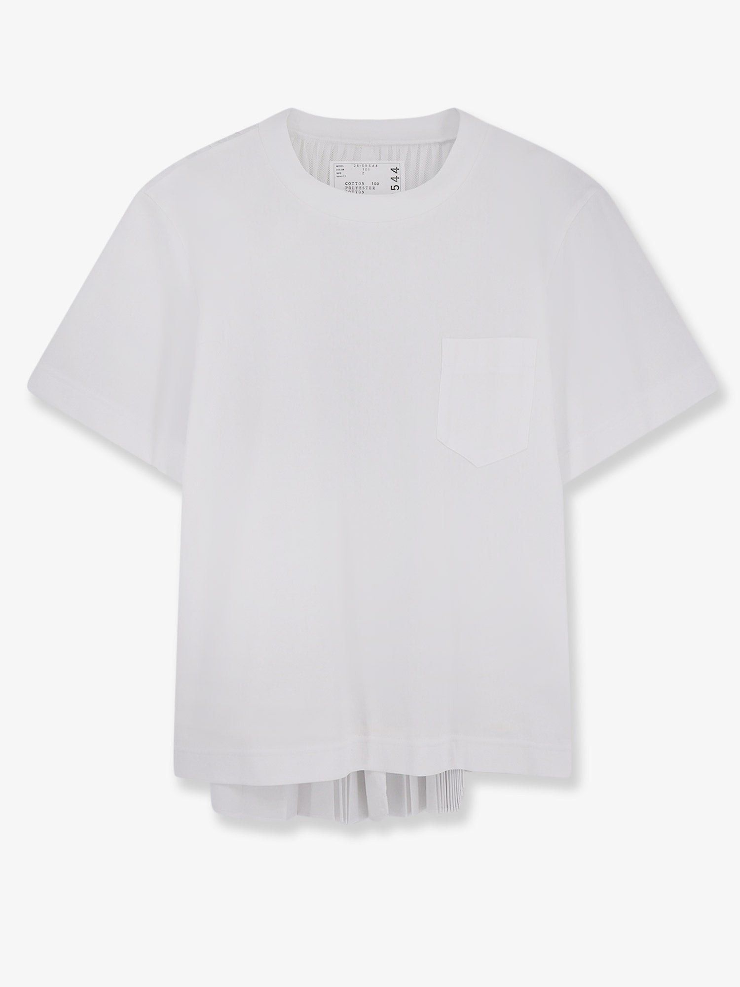 Sacai Sacai Cotton and polyester t-shirt Tag Size 1 Women - USA Tariffs Included Size S / US 4 / IT 40 - 1 Thumbnail