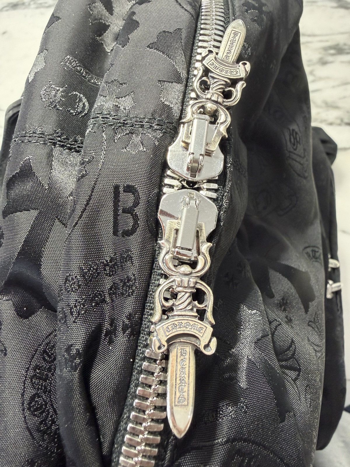 Chrome Hearts CHROME HEARTS 7TH GRADE NYLON BACKPACK BLACK Size ONE SIZE - 16 Thumbnail