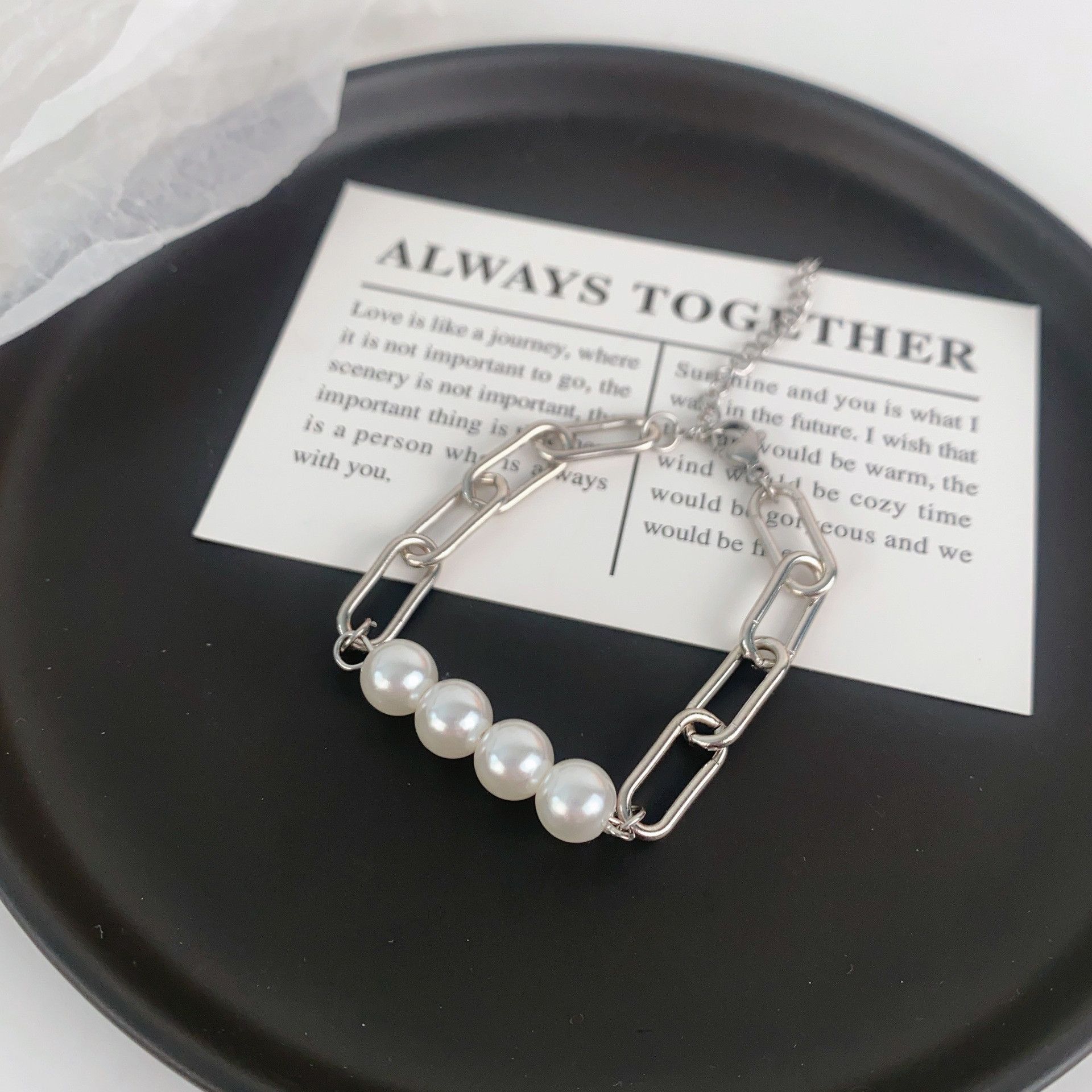 Jewelry Pearl Future Bracelet Y2K Punk Chain Gotch Bracelets Chains Size ONE SIZE - 4 Thumbnail
