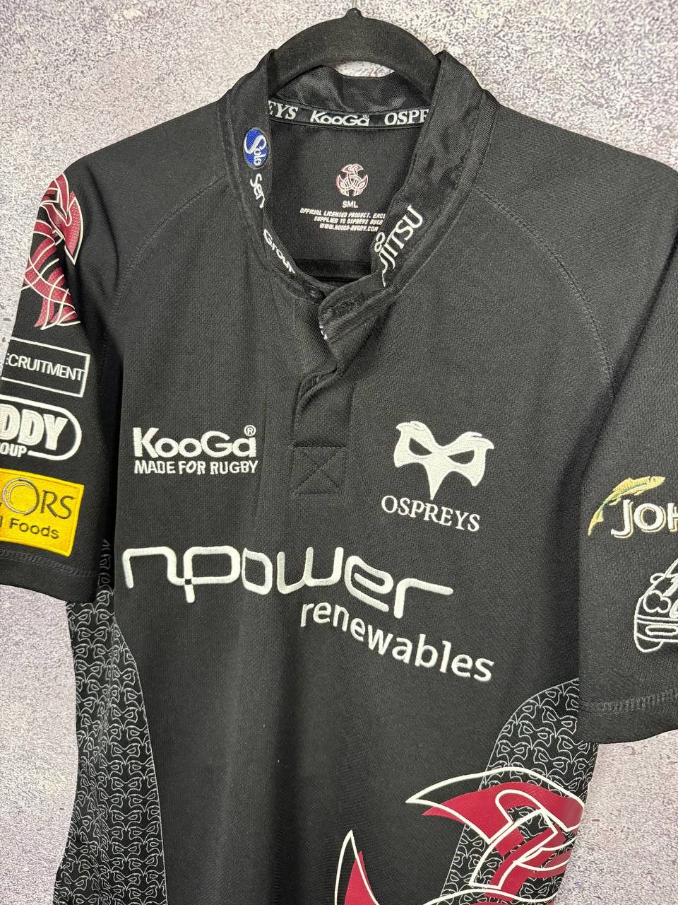 Rugby Ralph Lauren Ospreys Rugby Union Shirt KooGa 2008/09 Jersey Small Size US S / EU 44-46 / 1 - 7 Thumbnail
