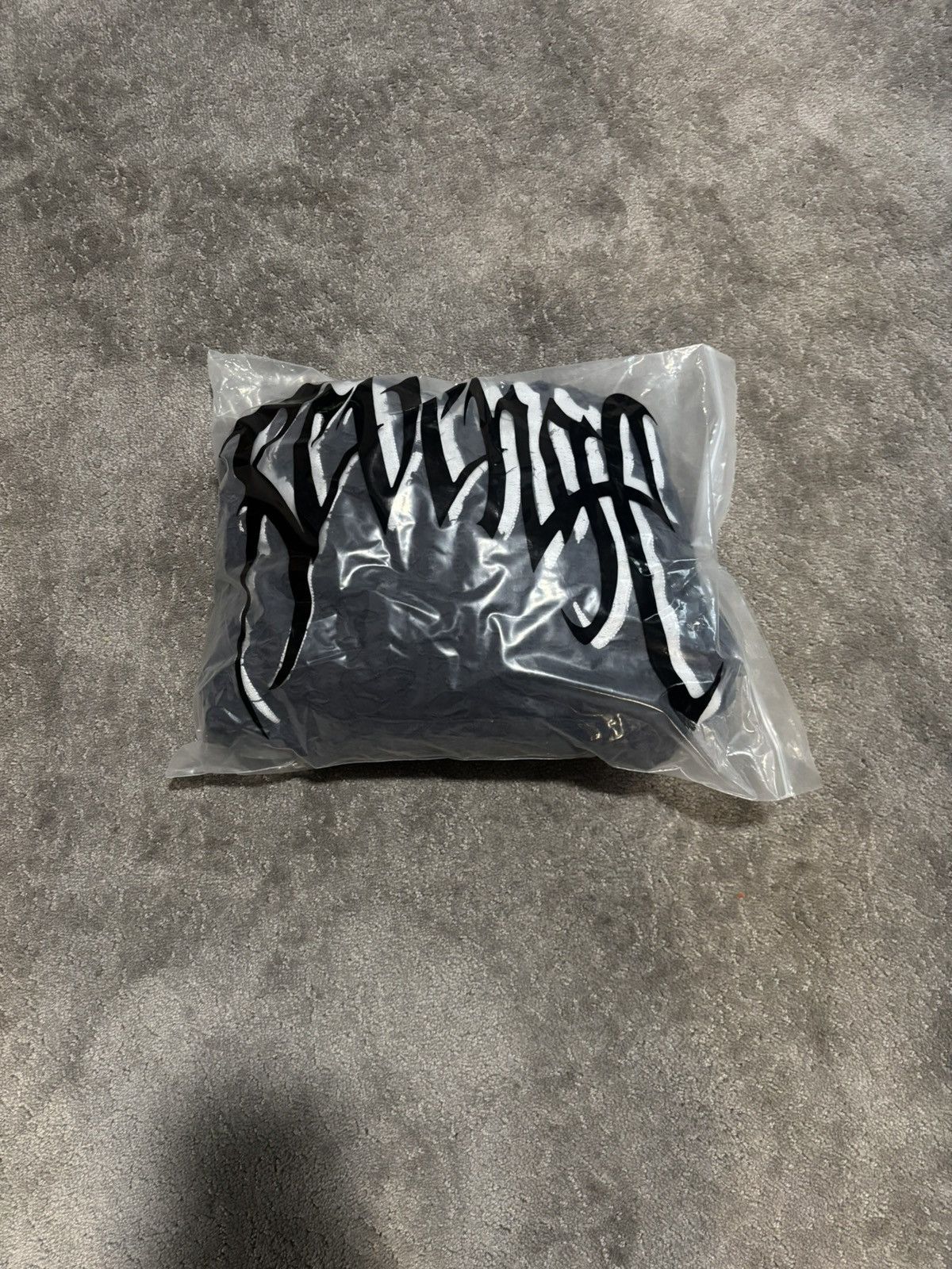 Revenge Thrashed Boro Arch Logo Hoodie Navy/White Size US XL / EU 56 / 4 - 5 Thumbnail