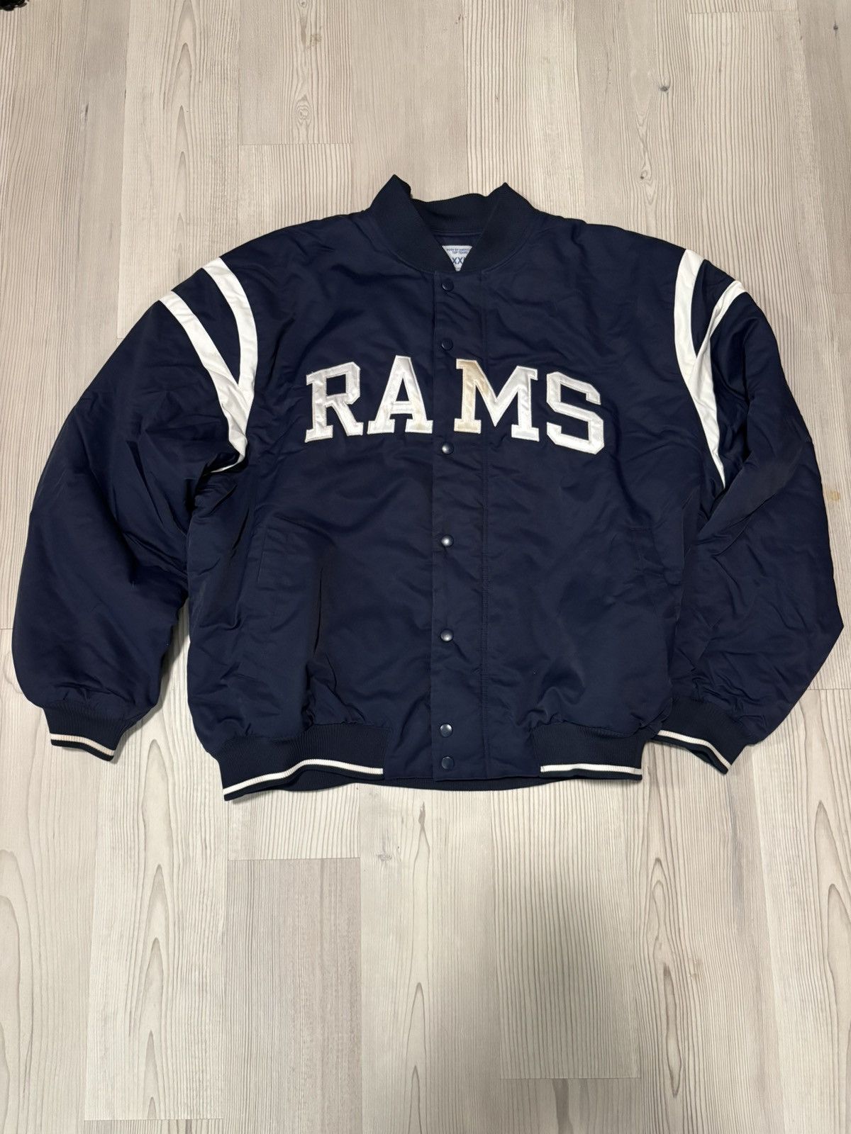 Russell Athletic Y2K Russell Rams Bomber Jacket Size US L / EU 52-54 / 3 - 1 Thumbnail