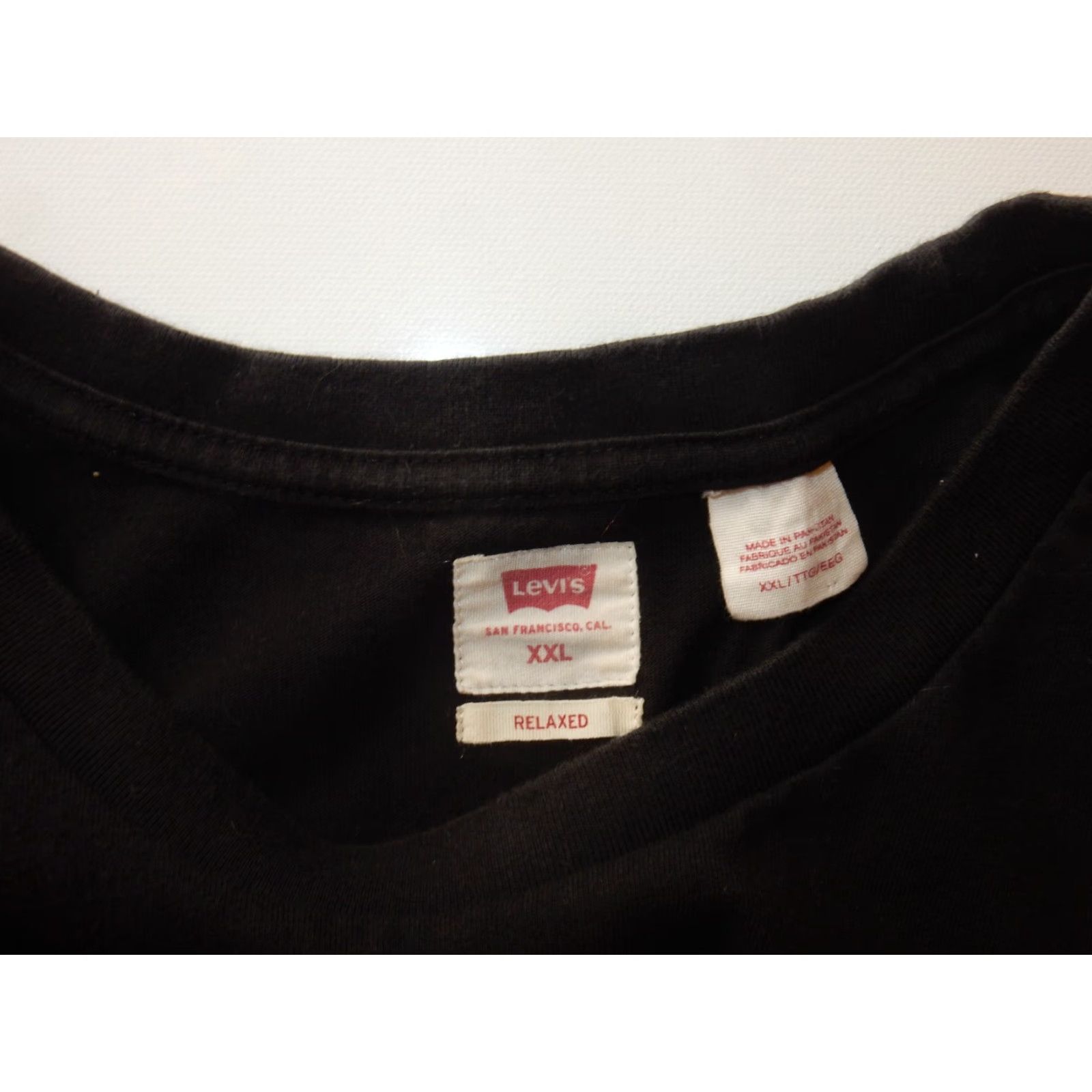 Levi's VINTAGE? Levi's Men's Pocket T Shirt XXL Black Cotton 2XL Short Sleeve Solid 0? Size US XXL / EU 58 / 5 - 2 Thumbnail