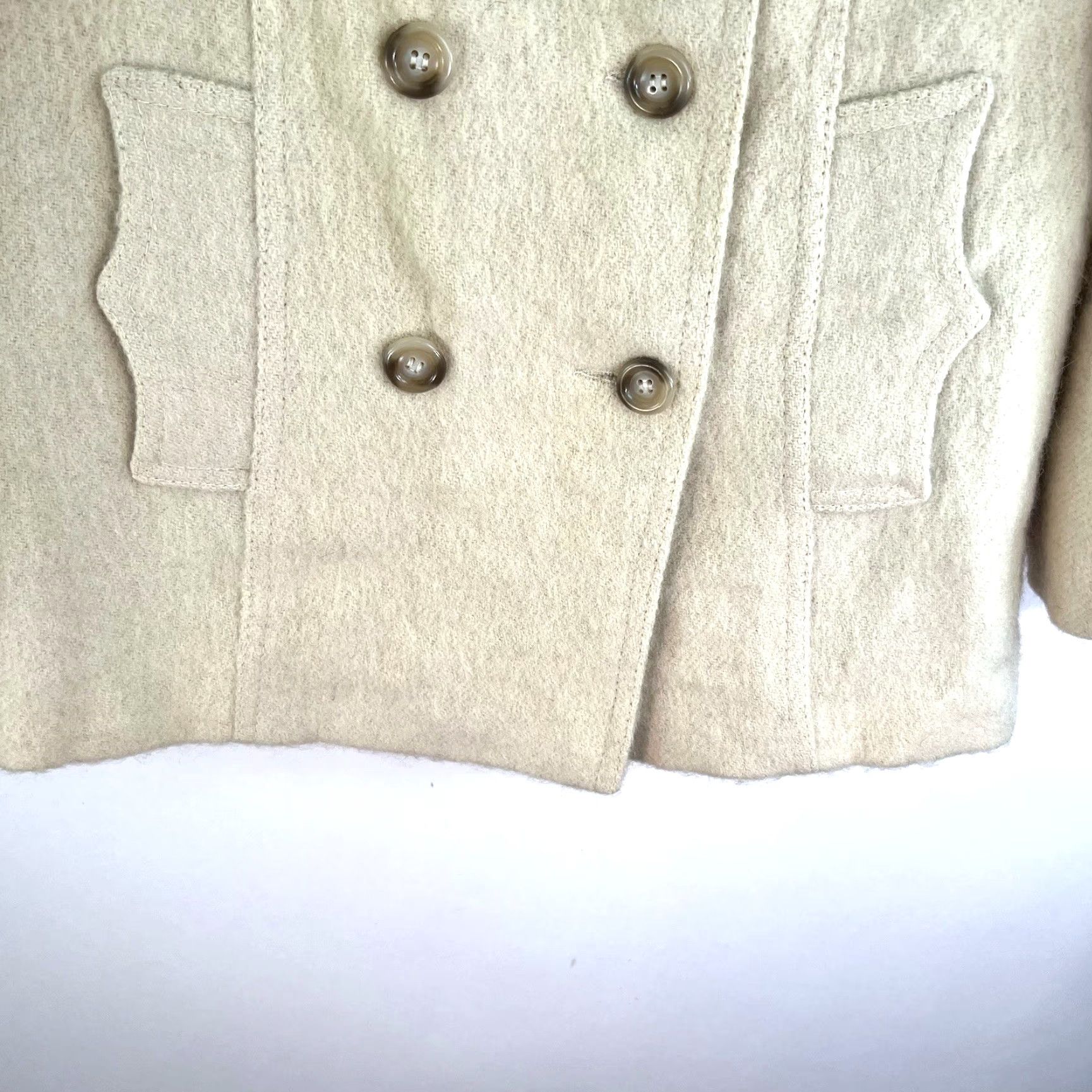 Vintage VINTAGE 70s Hilda Iceland Wool Jacket Women's Size 10 Beige Casual Classic Size L / US 10 / IT 46 - 4 Thumbnail