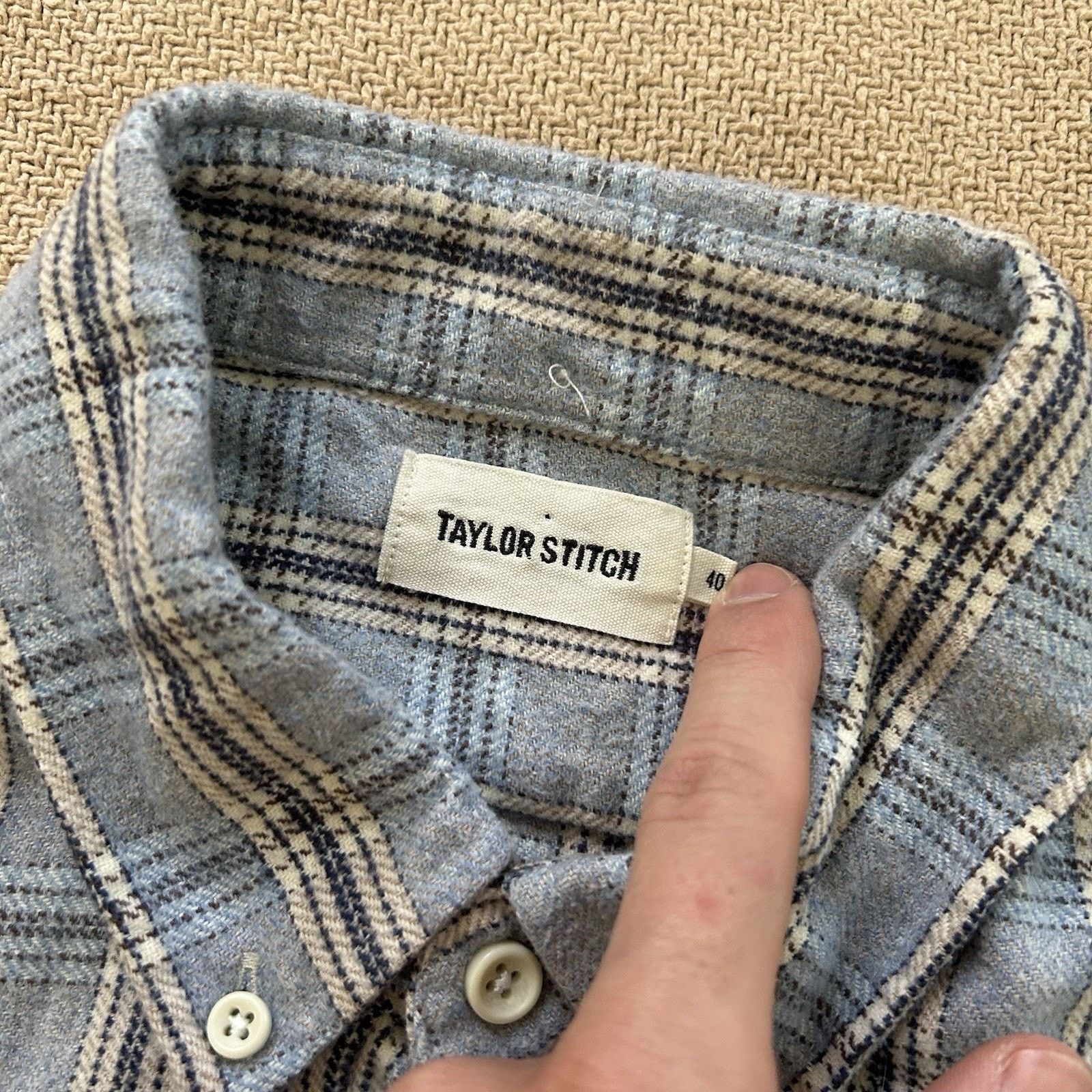 Taylor Stitch The Jack Flannel Plaid Button Up Shirt 40 Medium Size US M / EU 48-50 / 2 - 2 Thumbnail
