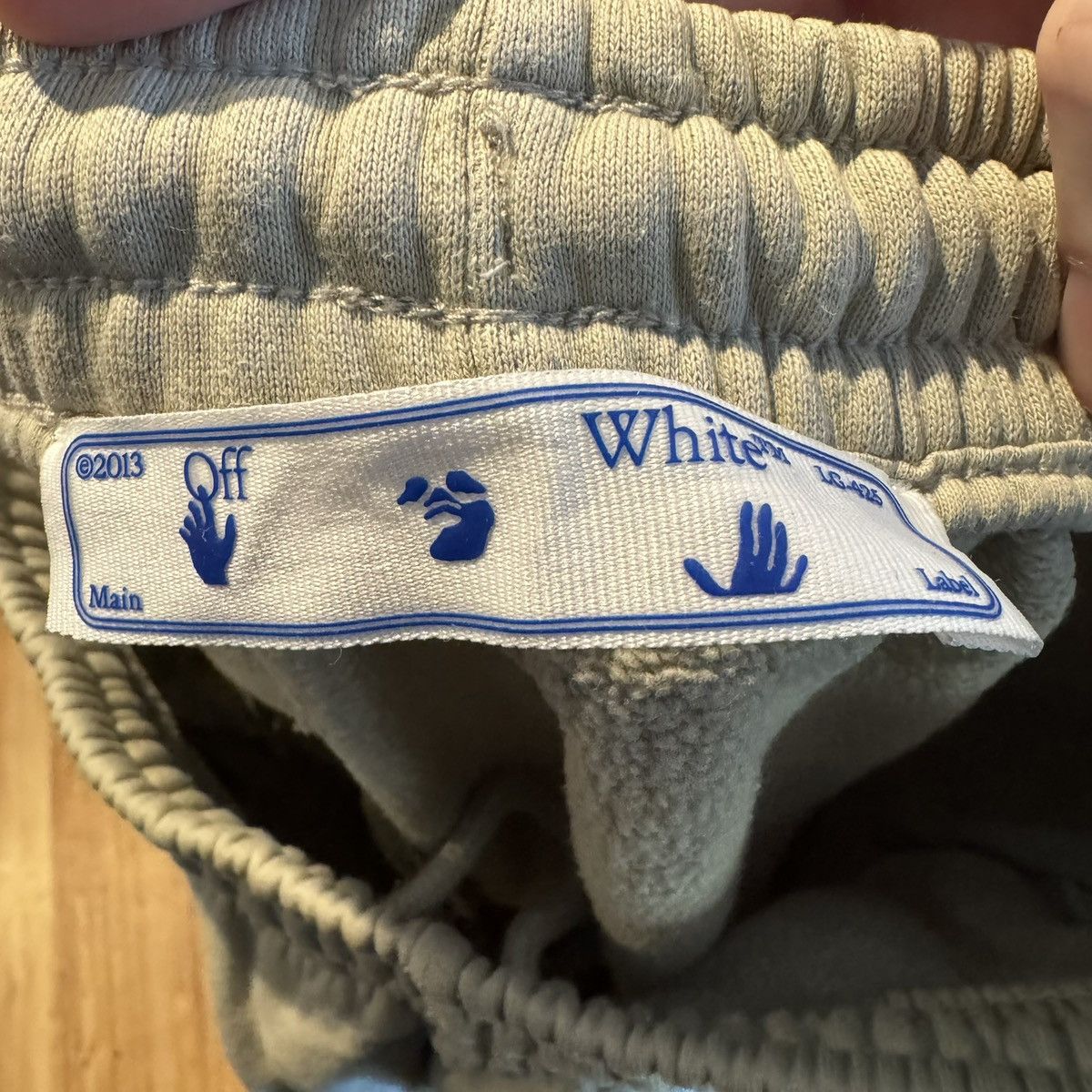 Off-White Beige Off-White Logo Sweatpants Size XXL Drawstring Size US 38 / EU 54 - 7 Thumbnail
