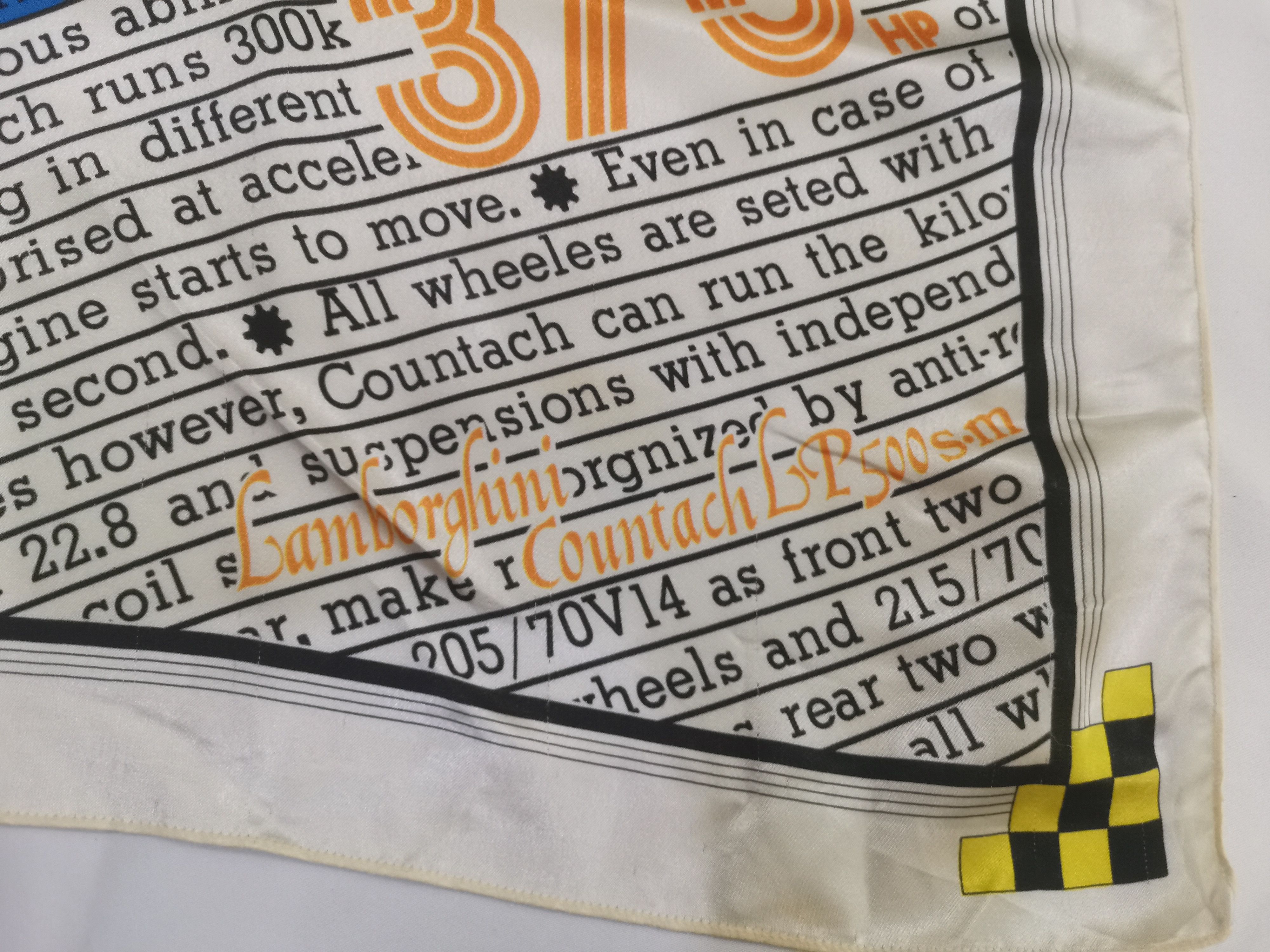Lamborghini × Vintage Rare vintage Lamborghini scarves nice design Size ONE SIZE - 3 Thumbnail