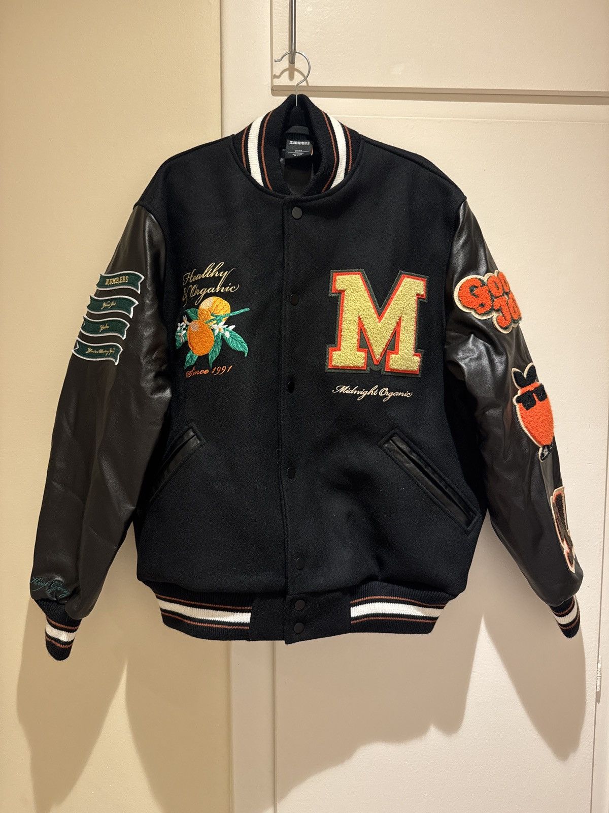 Midnight Organic Midnight Organic Varsity Jacket Size US S / EU 44-46 / 1 - 1 Thumbnail