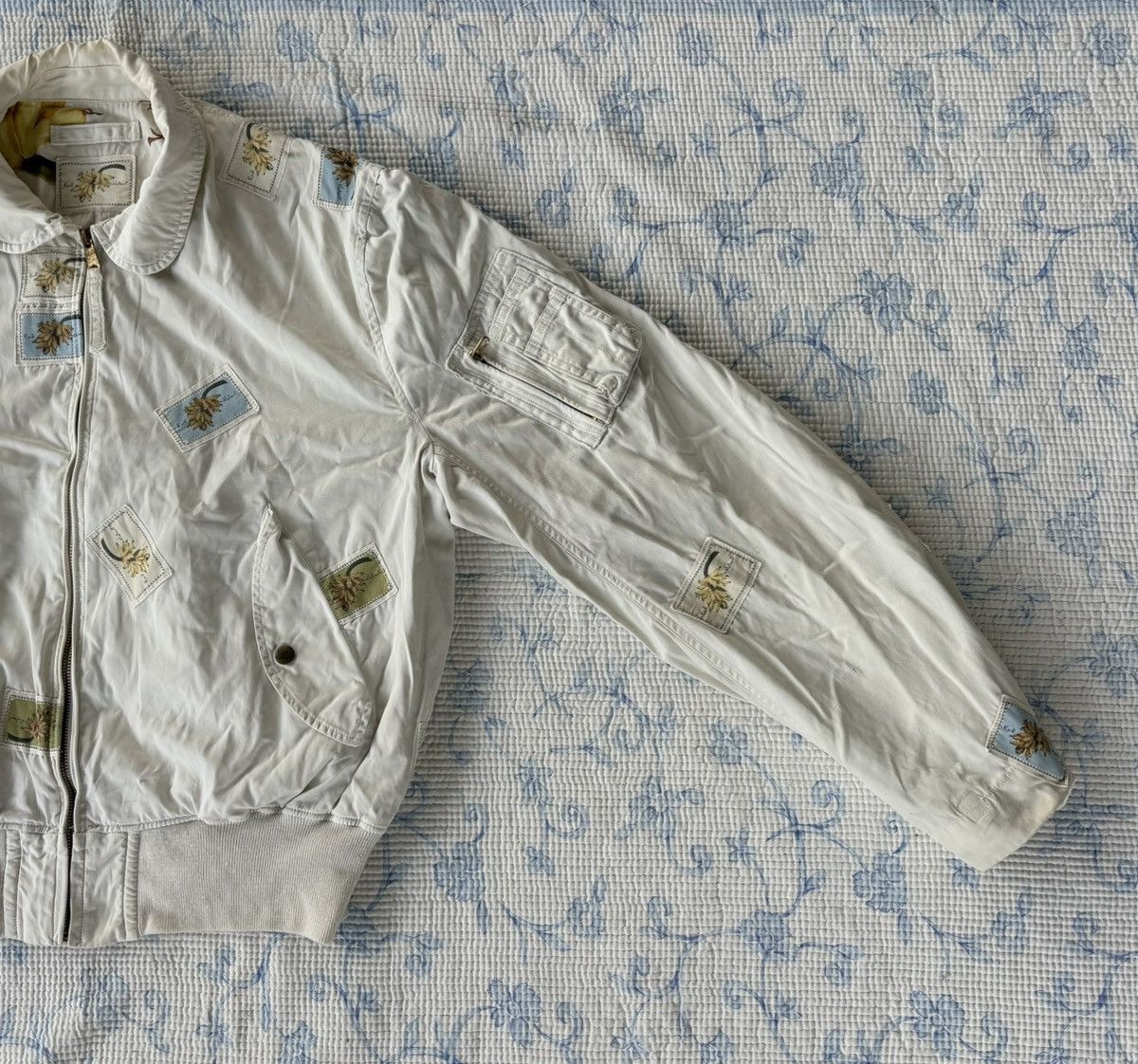 Karl Helmut Karl Helmut Bomber Flower Patch Jacket Size US L / EU 52-54 / 3 - 3 Thumbnail
