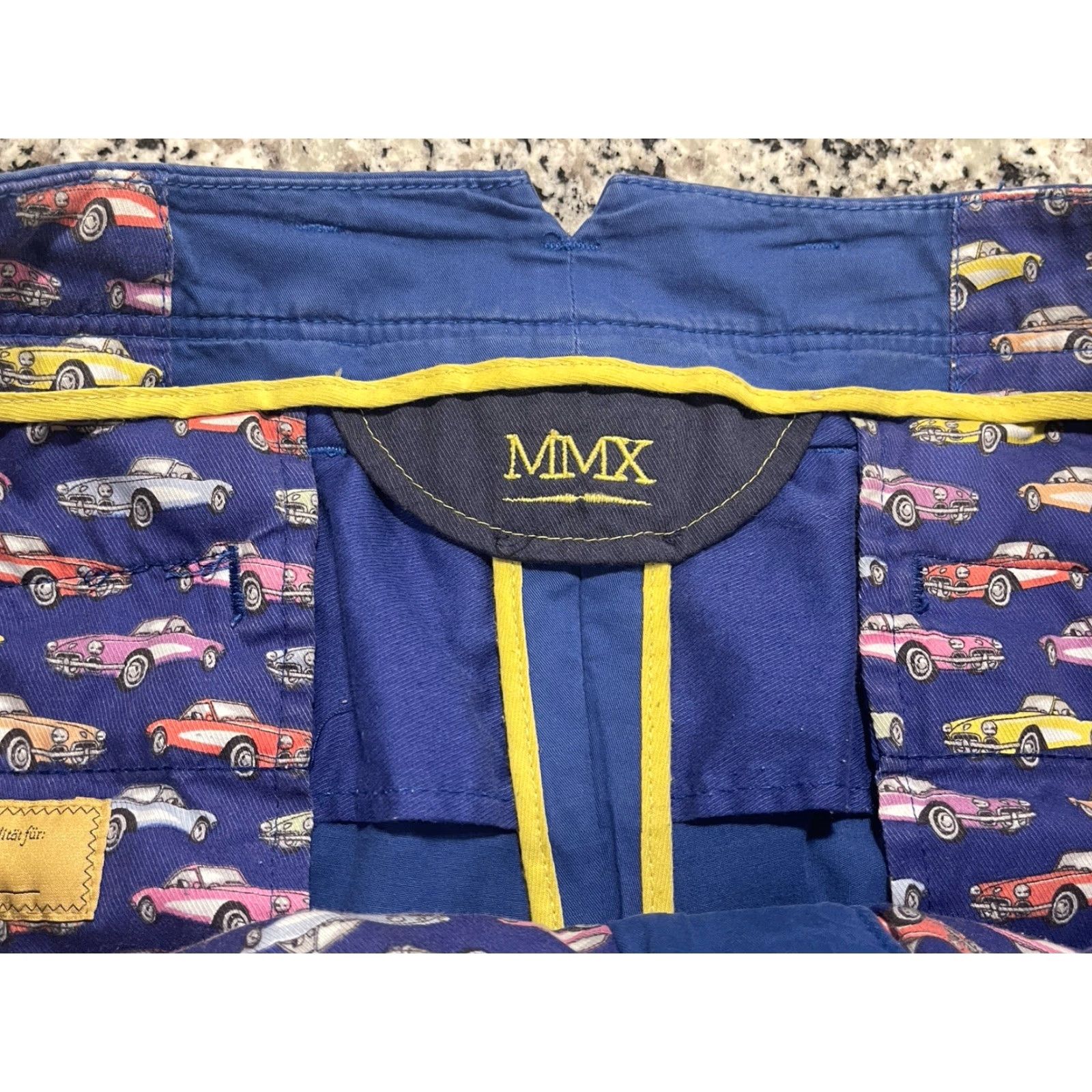 Vintage MMX Lupus Pants Chino Men 36 X 33.5 Blue Cotton Blend Front Flat Regular Pocket Casual Size US 36 / EU 52 - 3 Thumbnail