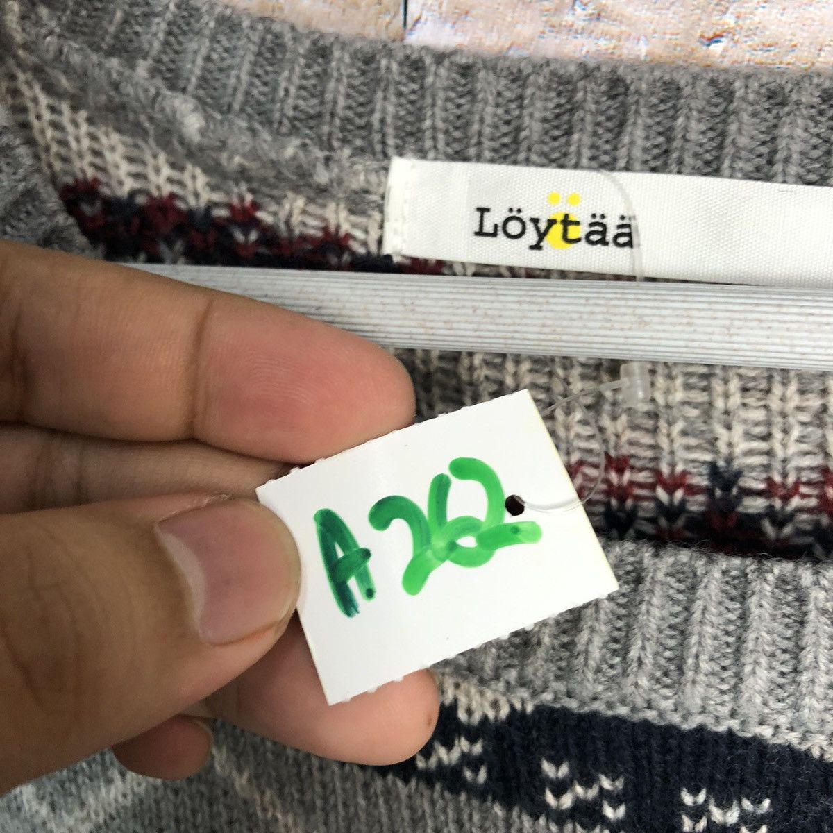 Homespun Knitwear DL Loy Taa Grey art vintage Knitwear #A262 Size US S / EU 44-46 / 1 - 10 Thumbnail