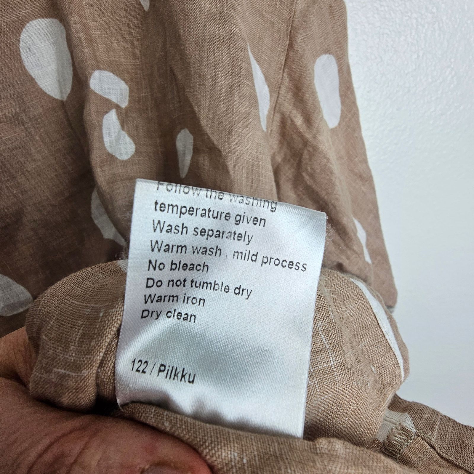 Marimekko Marimekko Womens Abstract Polka Dot Linen Tunic Size M Boho Size M / US 6-8 / IT 42-44 - 8 Thumbnail