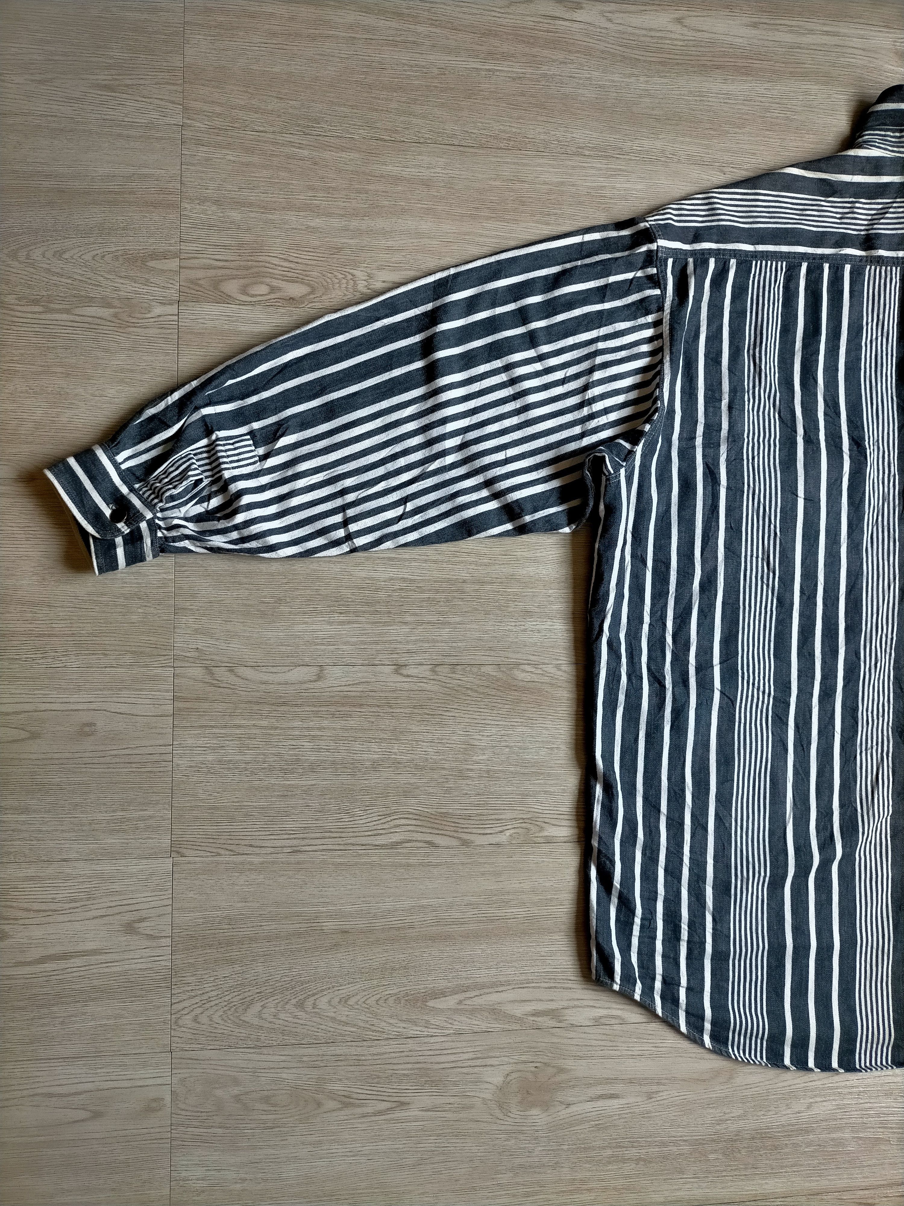 Marithe + Francois Girbaud Marithe +Francois Girbaud Hickory Striped Denim Button ups Size US M / EU 48-50 / 2 - 20 Thumbnail