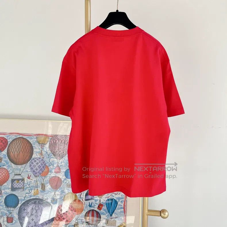 Balenciaga Balenciaga Red Short Sleeve Top Size US M / EU 48-50 / 2 - 2 Thumbnail