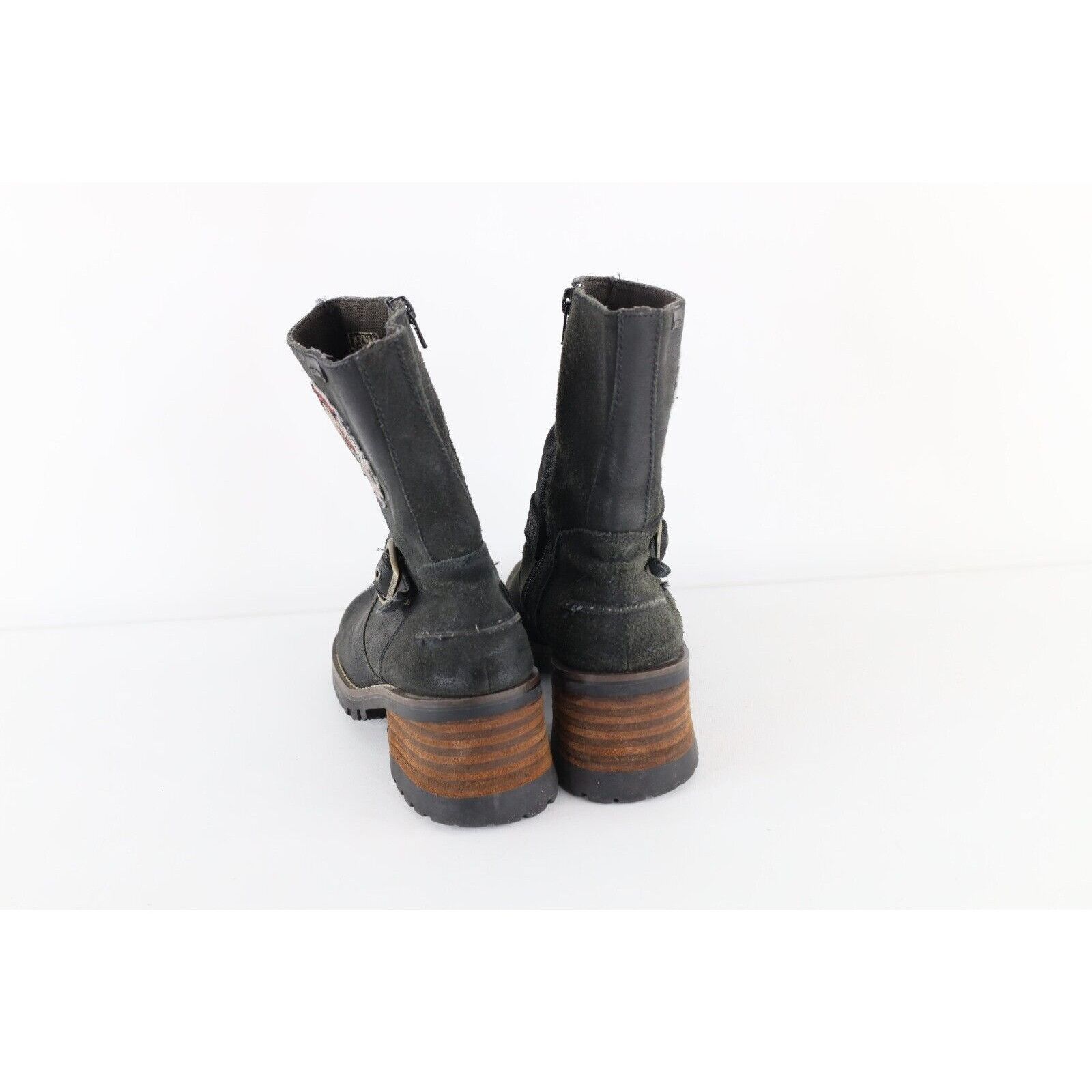 UNIONBAY × Vintage Vintage 90s Y2K Unionbay Chunky Suede Leather Platform Boots Size US 8.5 / IT 38.5 - 7 Thumbnail