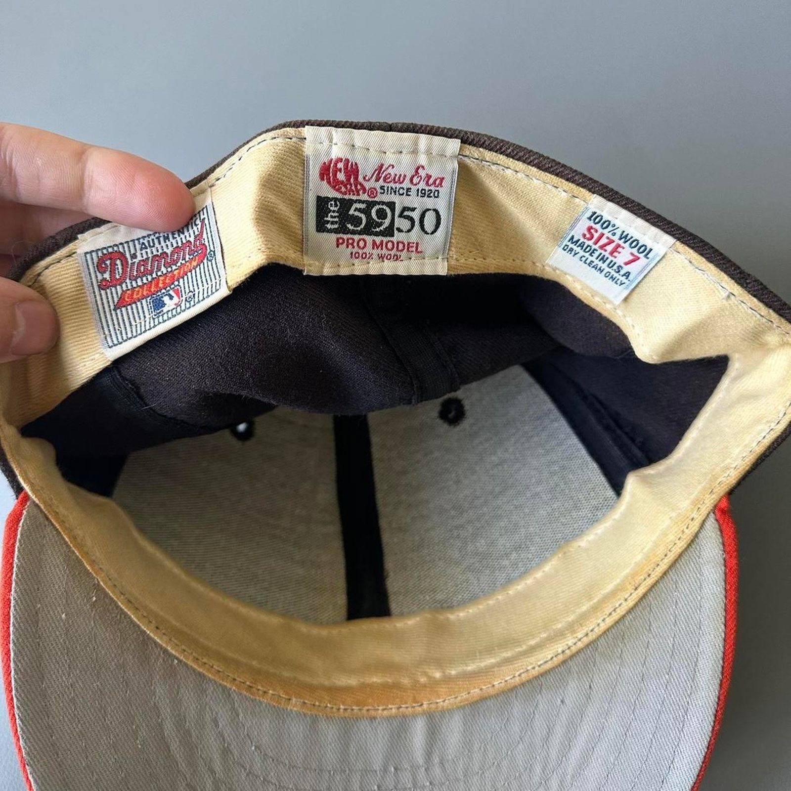 New Era Vintage 90s MLB Detroit Tigers New Era Fitted Baseball Cap Size ONE SIZE - 8 Thumbnail