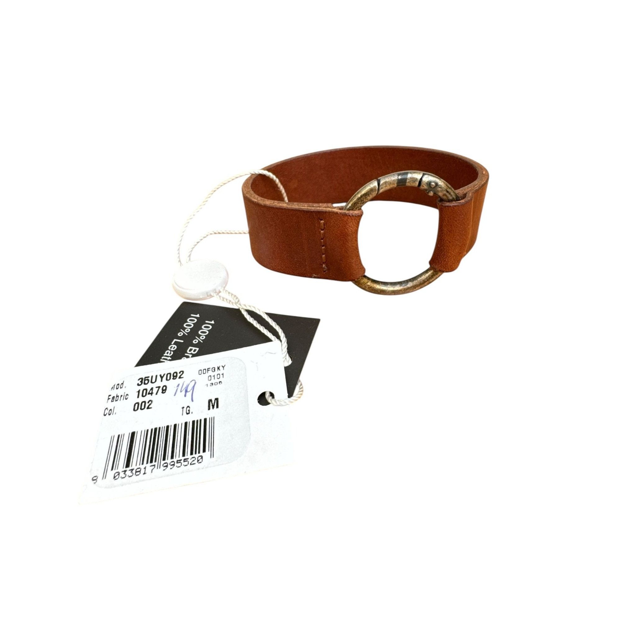 Maison Margiela Brown Leather Bracelet Size ONE SIZE - 2 Thumbnail
