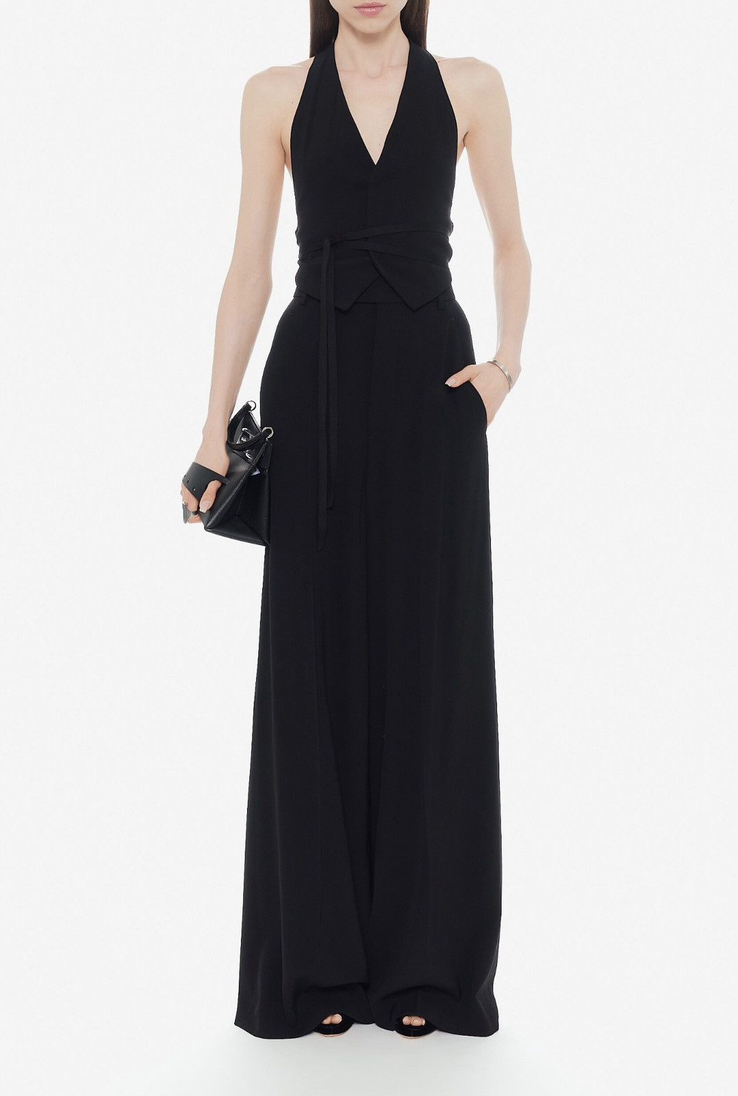 Ann Demeulemeester Last Ann Demeulemeester Ofra Wide-Leg Black Pants Size 27" / US 4 / IT 40 - 4 Thumbnail