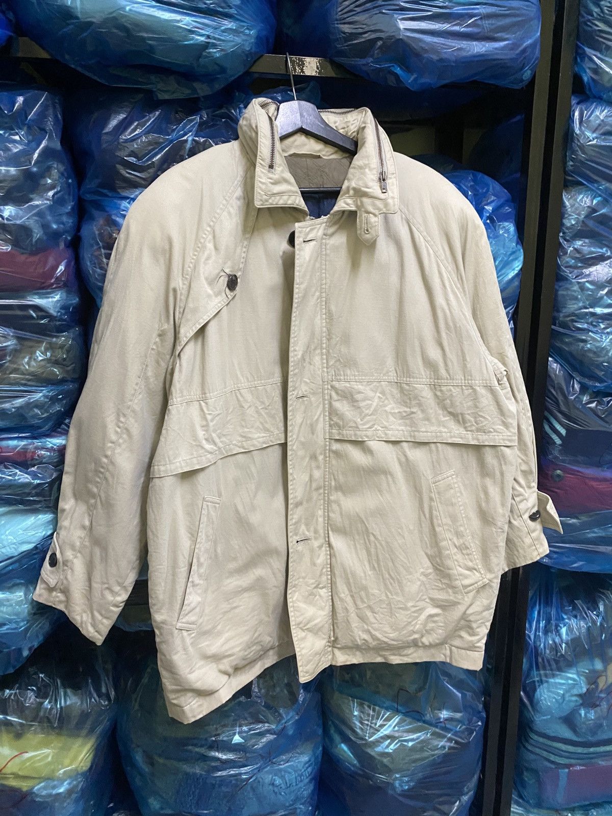 Carven VINTAGE 90S CARVEN BEIGE WORKER JACKET Size US L / EU 52-54 / 3 - 3 Thumbnail