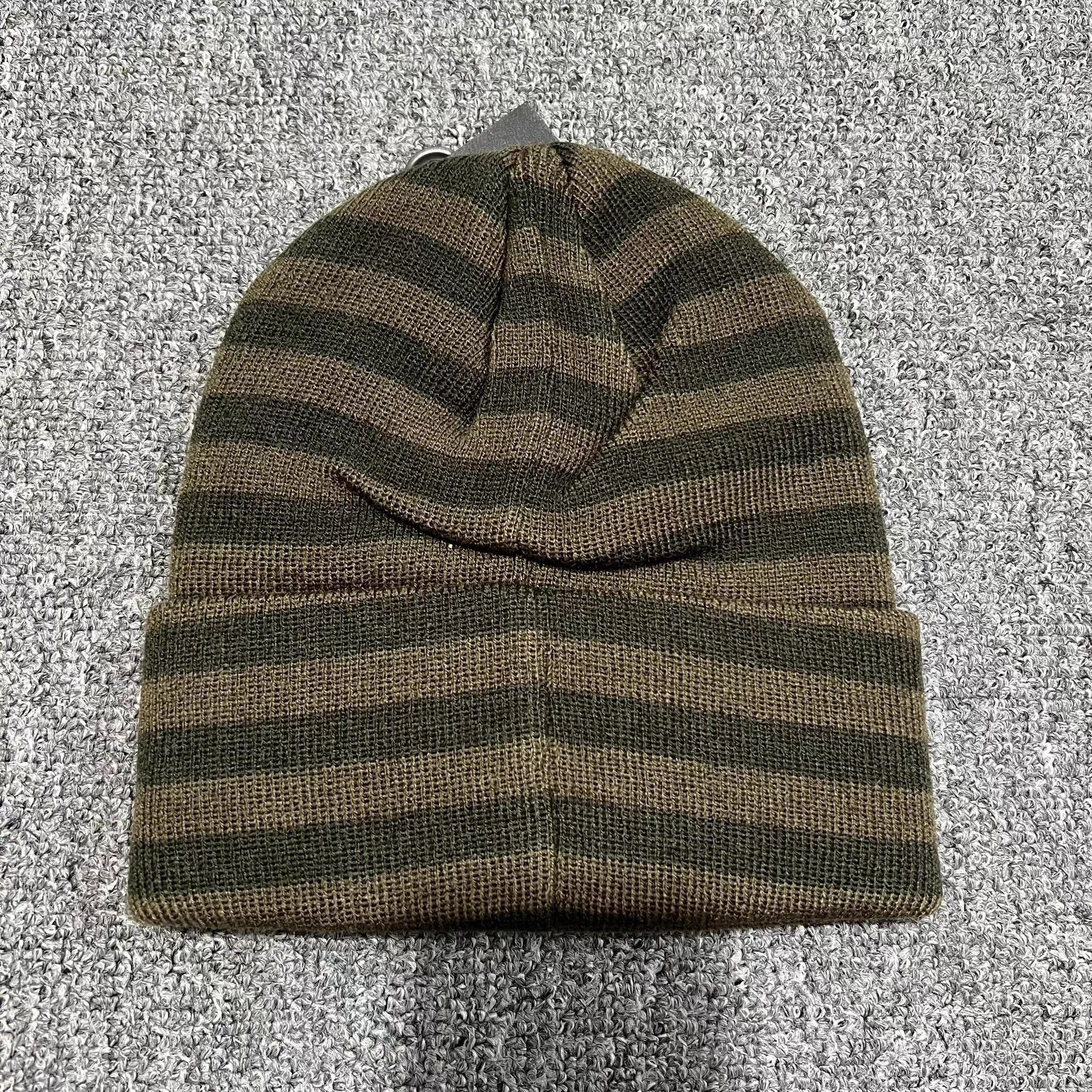 Stussy Stussy Color Block Striped Embroidered Knit Beanie Q7 Size ONE SIZE - 6 Thumbnail