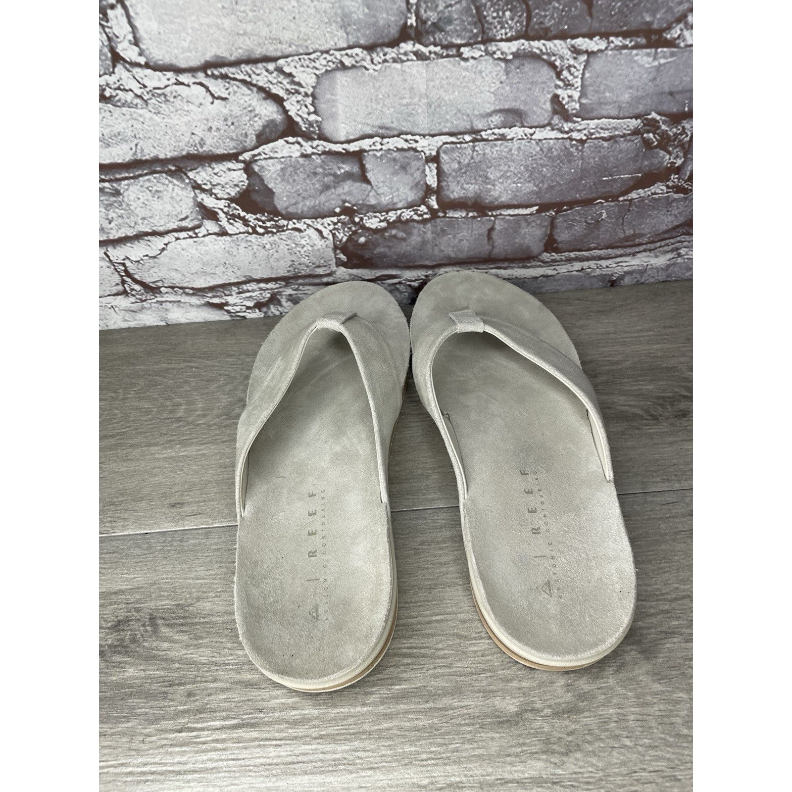 REEF REEF OJAI Gray Suede Leather Cushion Comfort FlipFlops Sanda Size US 12 / EU 45 - 6 Thumbnail