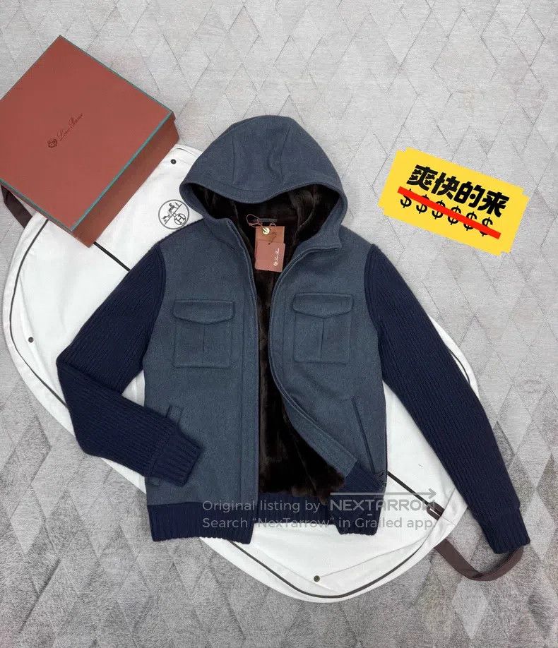 Loro Piana Loro Piana Lamb Fur Patchwork Bomber Hooded Jacket with He Size US L / EU 52-54 / 3 - 1 Thumbnail