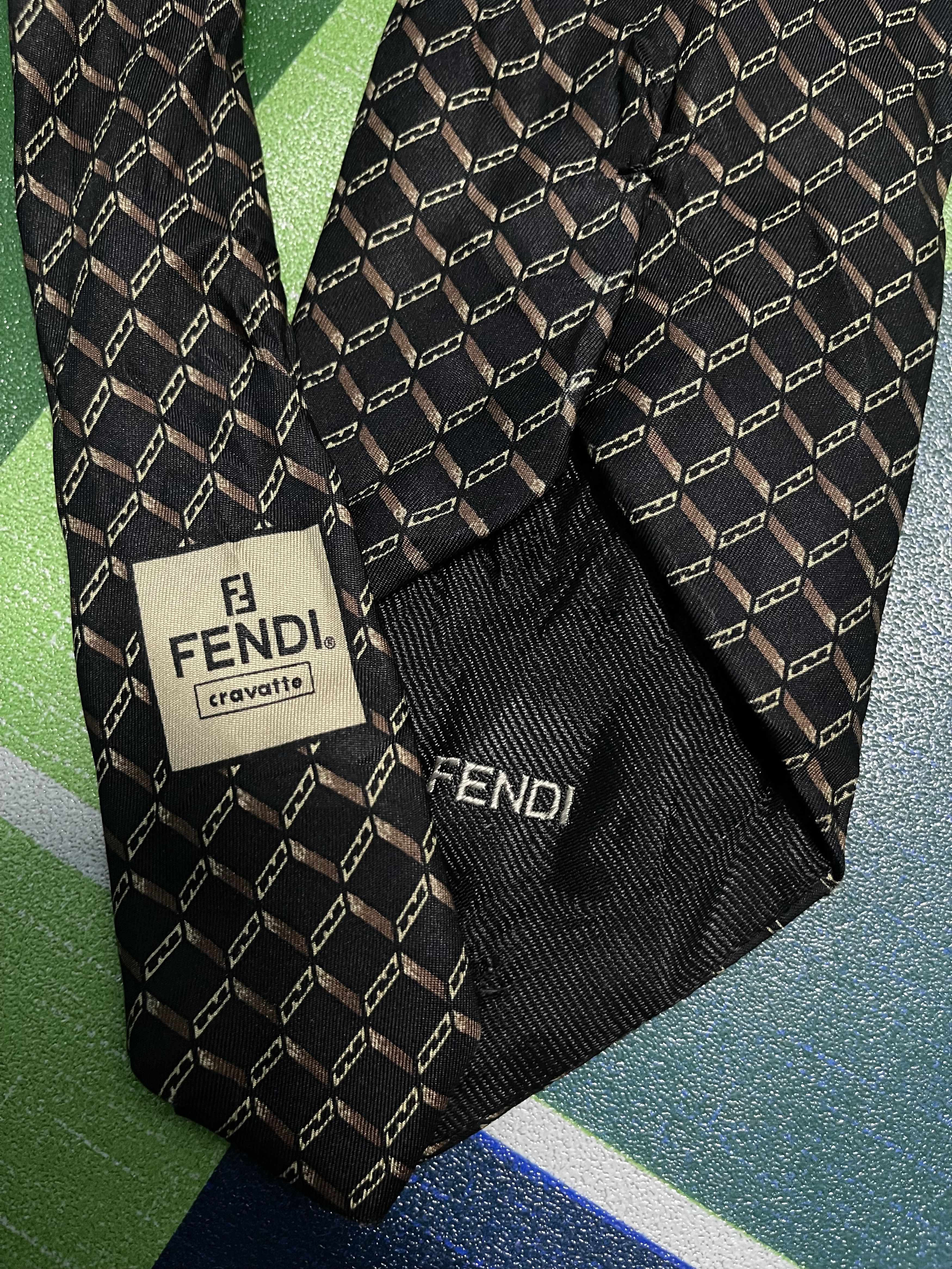 Fendi Fendi cravatte silk tie Size ONE SIZE - 5 Thumbnail
