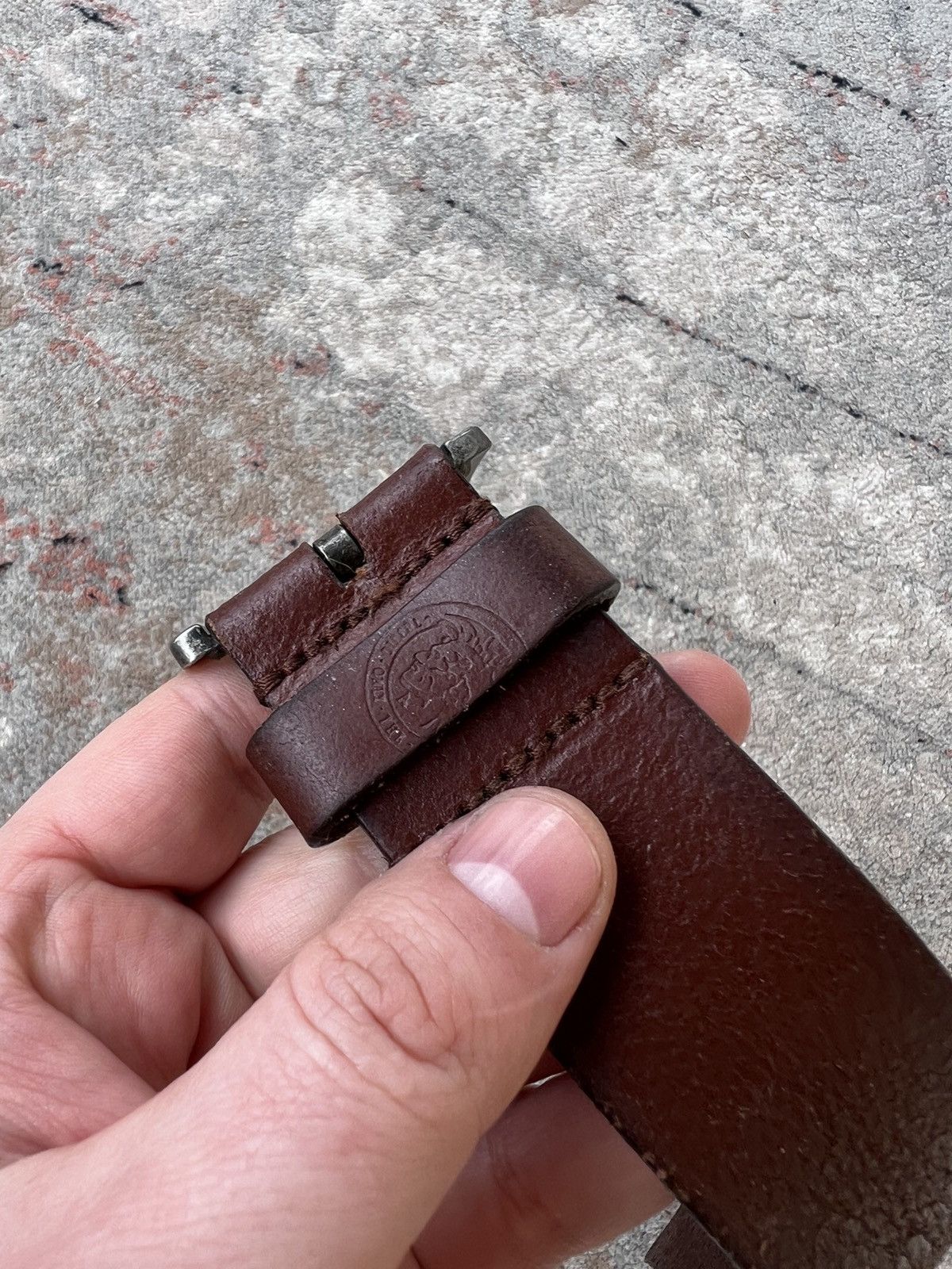 Diesel Y2K Diesel Vintage Leather Belt Size ONE SIZE - 4 Thumbnail