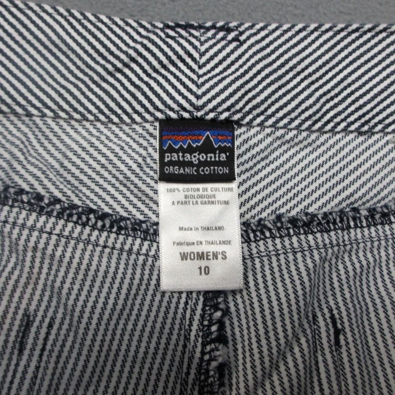 Patagonia Patagonia Shorts Womens 10 White Women Black Hickory Stripe Canvas Inga Worn Wear Beach Size 32" / US 10 / IT 46 - 3 Thumbnail
