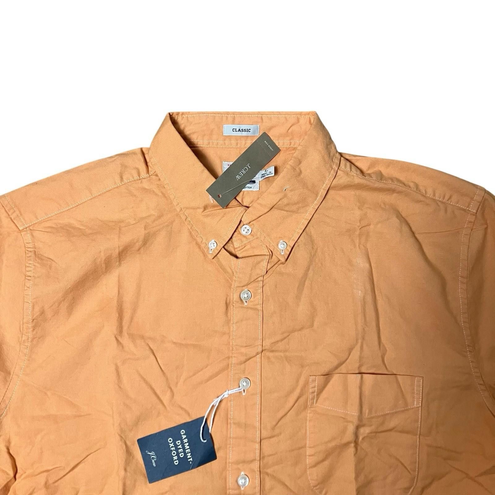 J.Crew J Crew Shirt Mens L Orange Button Down Oxford Broken In Size US L / EU 52-54 / 3 - 2 Thumbnail