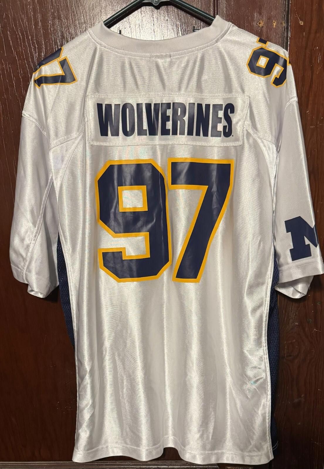 Starter Michigan Wolverines Vintage Starter #97 Jersey Size L White Size US L / EU 52-54 / 3 - 2 Thumbnail
