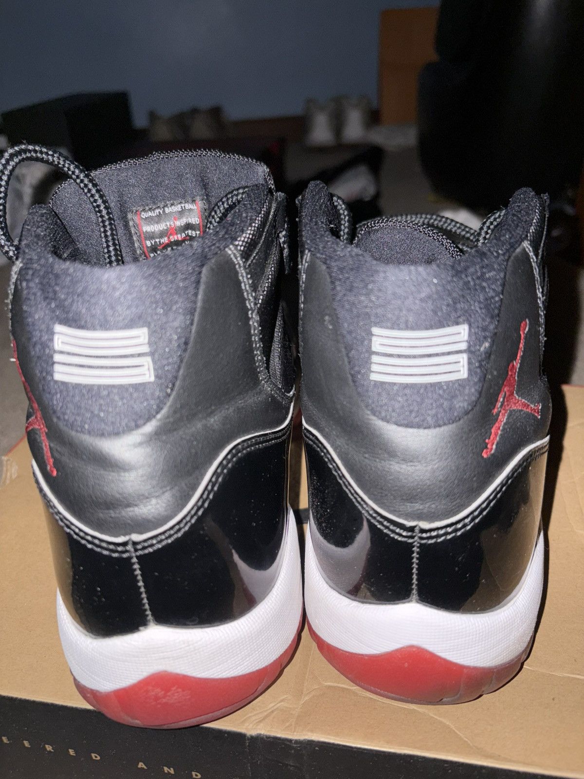 Jordan Brand Jordan 11 retro bred 2018 Size US 11 / EU 44 - 4 Thumbnail