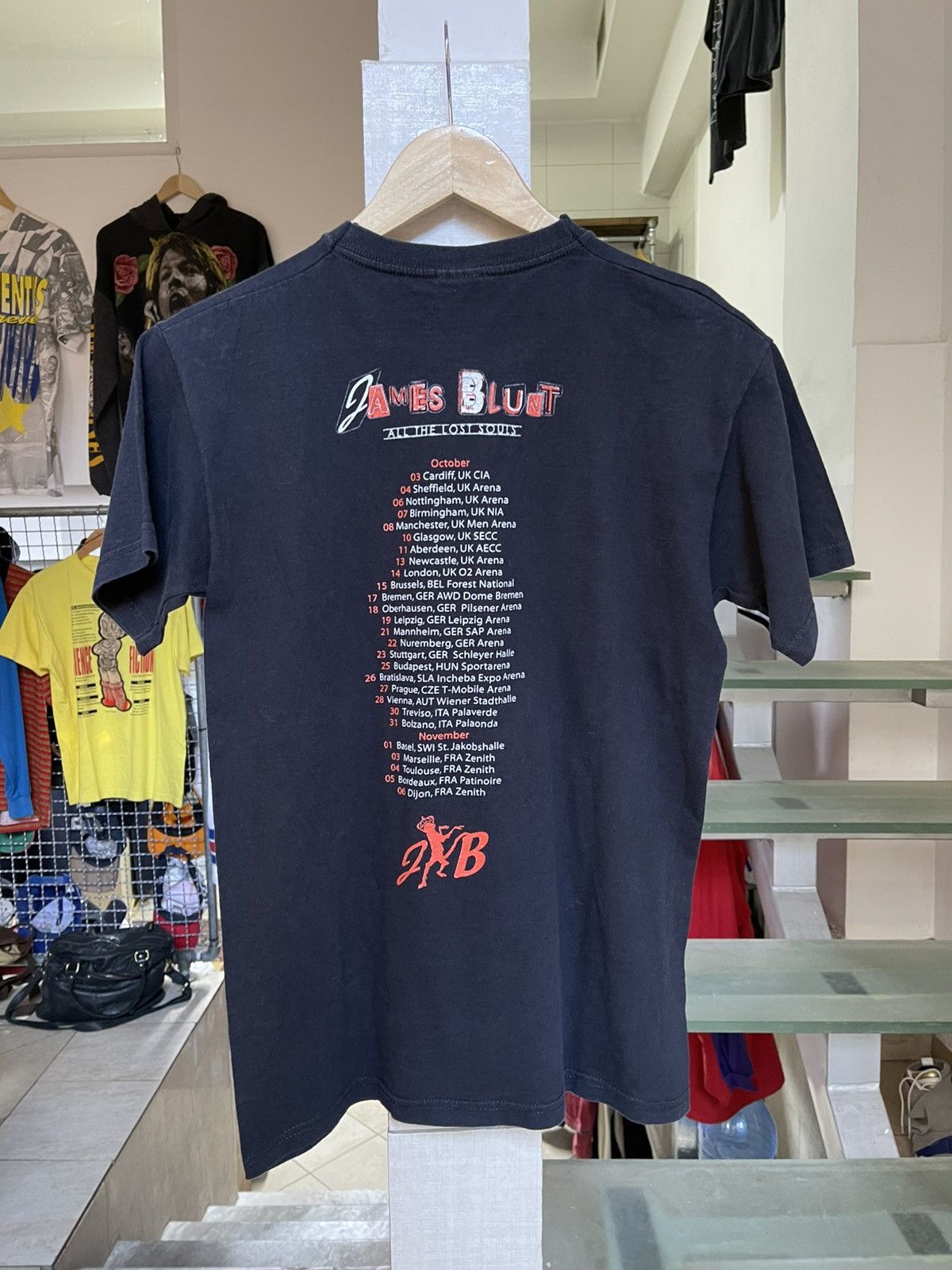 Band Tees James Blunt All The Lost Souls tour t shirt 2007 Size US S / EU 44-46 / 1 - 2 Thumbnail