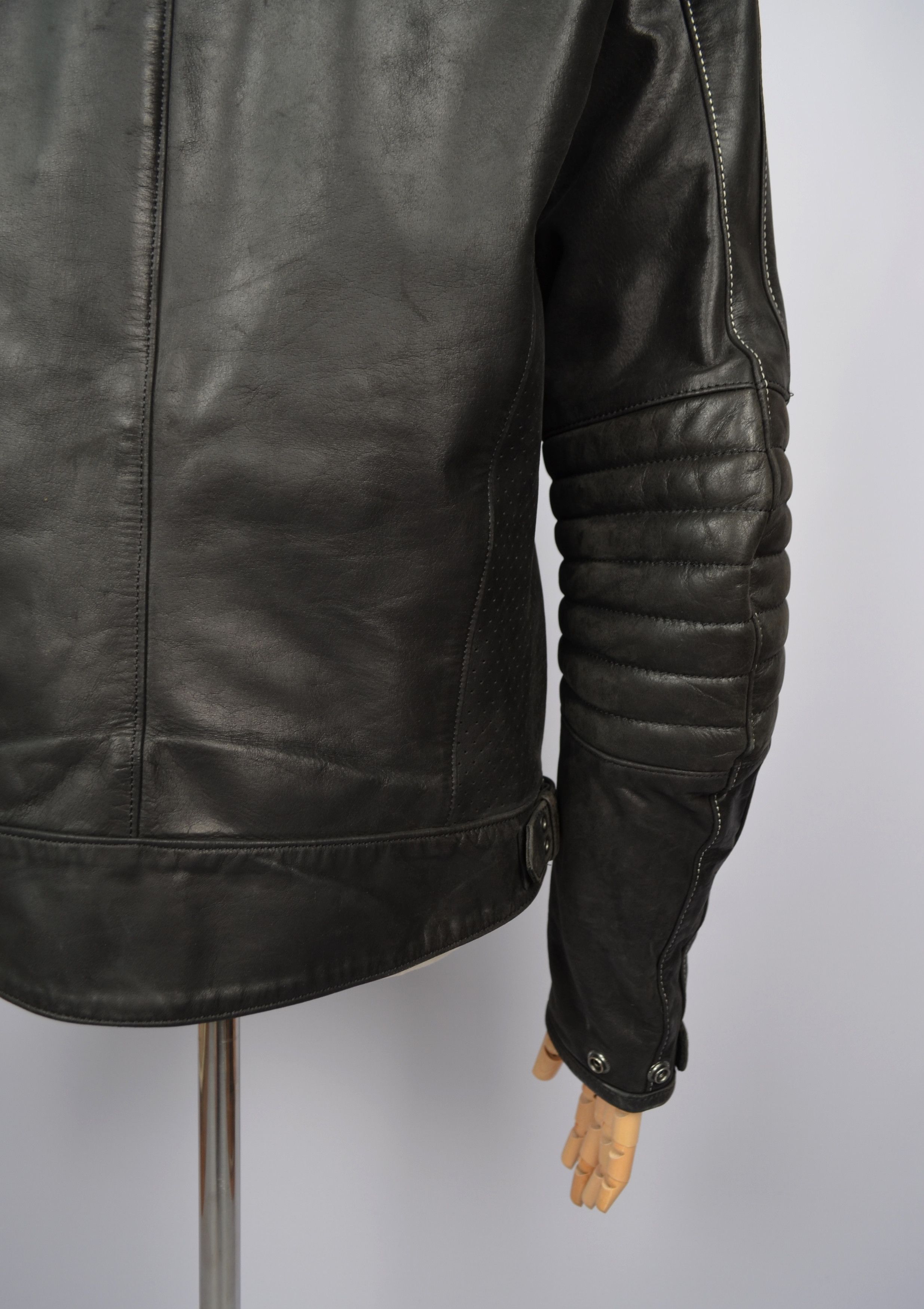Harley Davidson Harley Davidson Zadar Womens Perforated Leather Biker Jacket Size L / US 10 / IT 46 - 11 Thumbnail