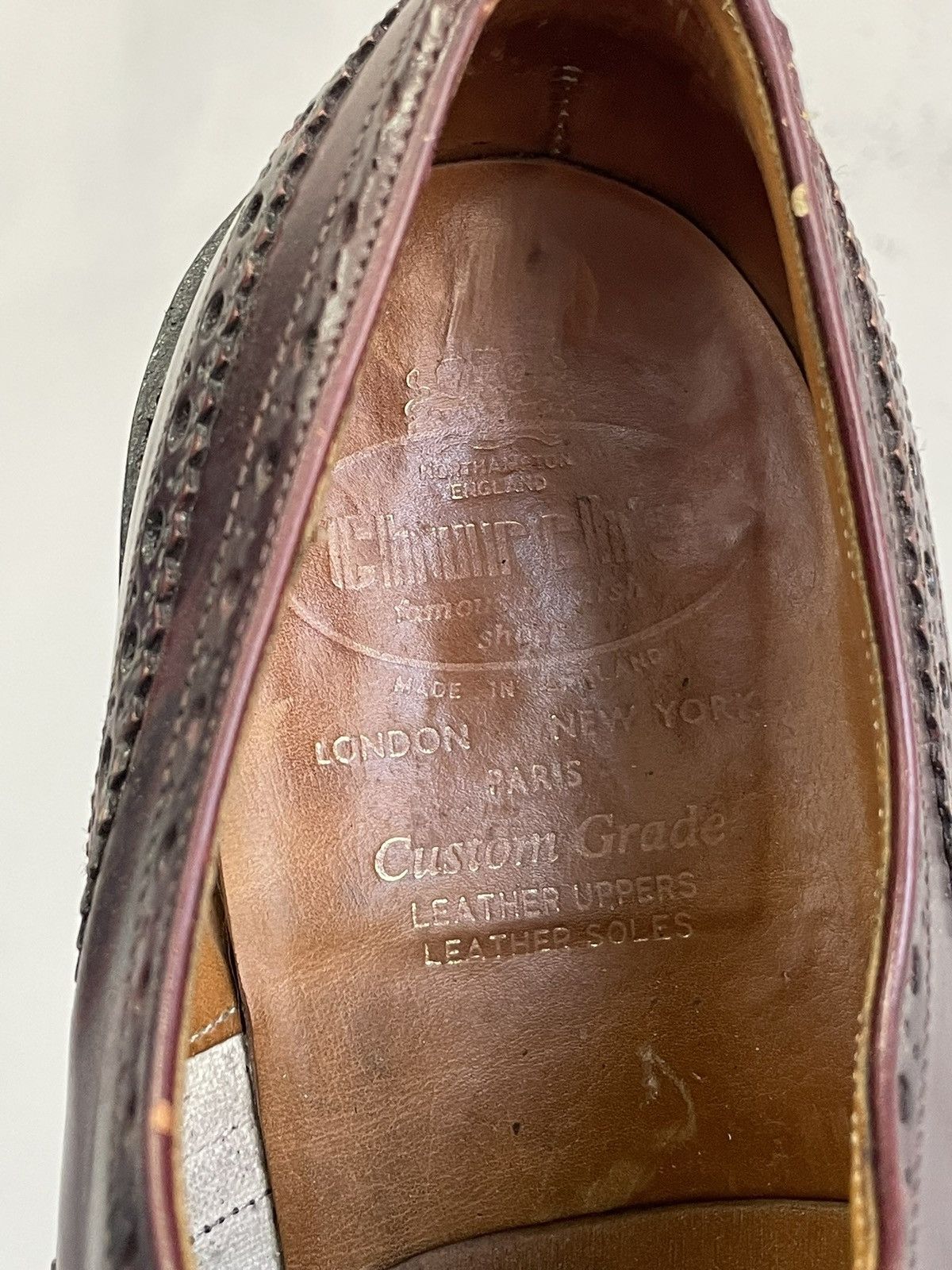 Church's Church’s England red leather brogue oxford shoes retro Size US 9 / EU 42 - 13 Thumbnail