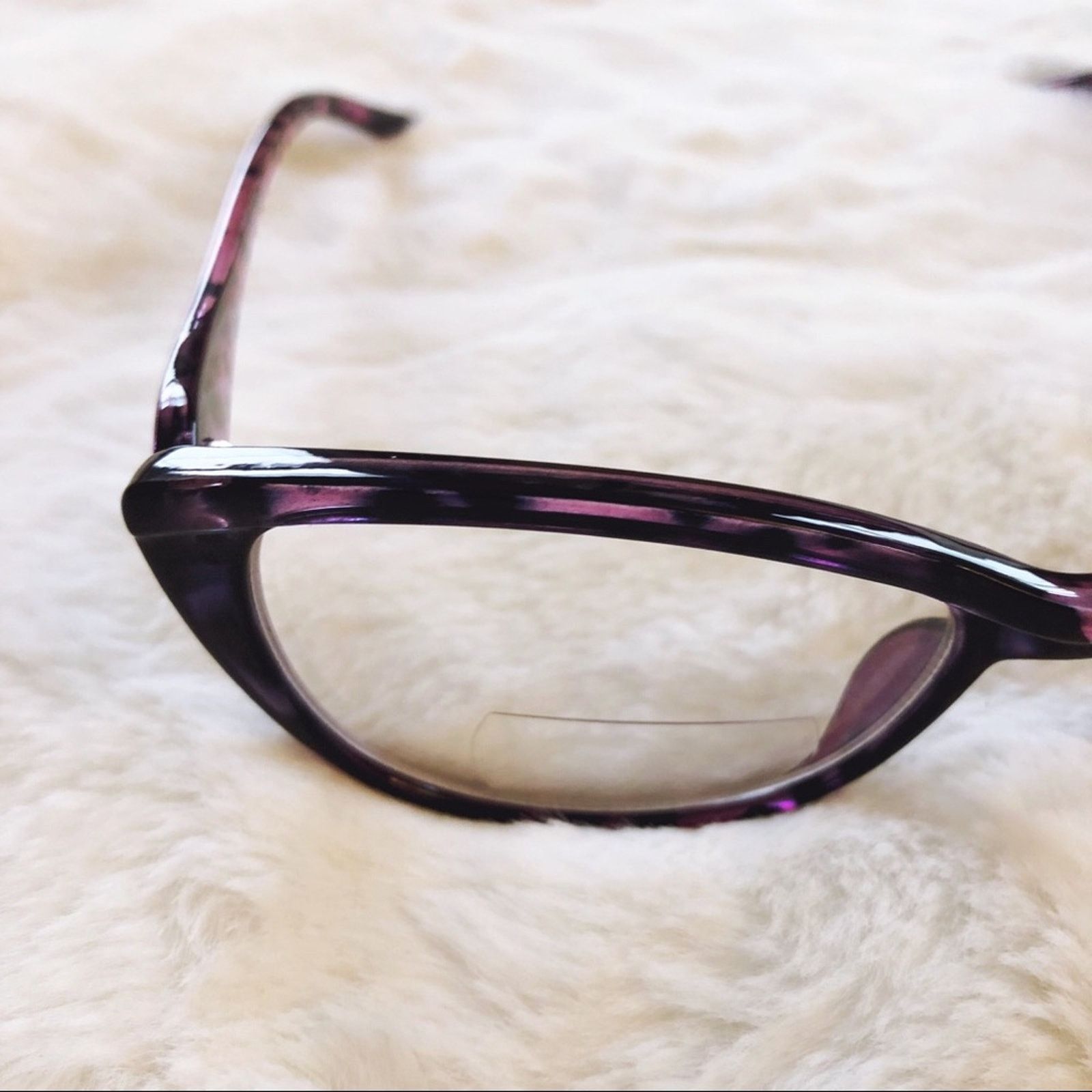 Other Bailey Purple Cat Eye Bi-Focal Reader Glasses Size ONE SIZE - 5 Thumbnail