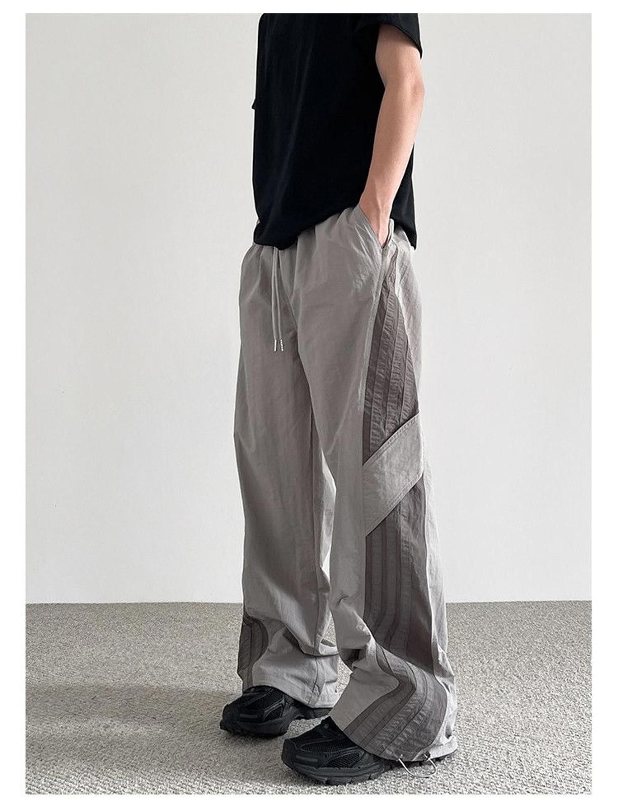 Other Gray Baggy Striped Sweatpants Size US 32 / EU 48 - 3 Thumbnail