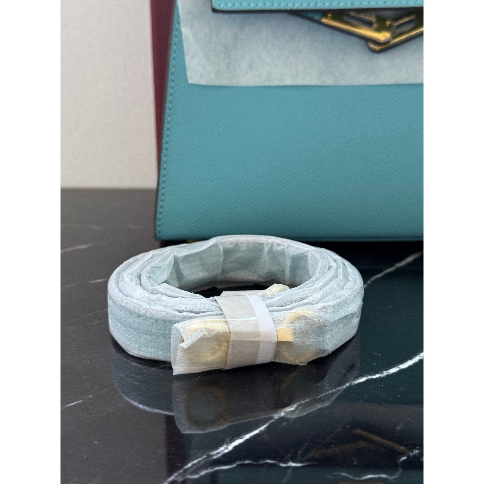 Other Aqua Blue “Kelly-Style” Top Handle Bag Size ONE SIZE - 20 Thumbnail