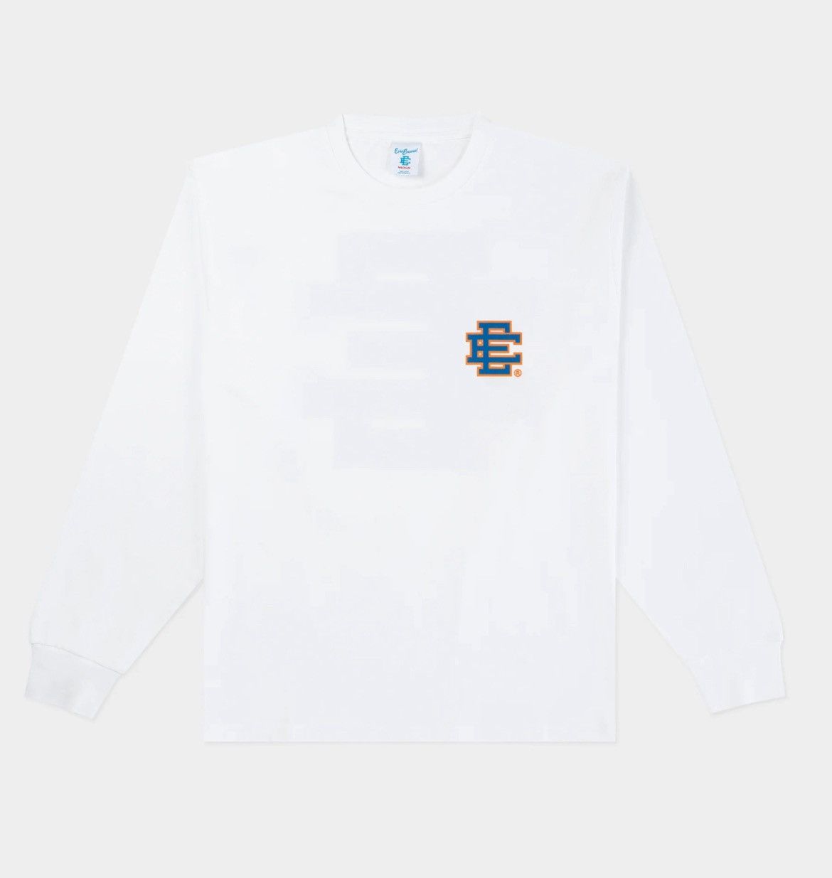 Eric Emanuel Eric Emanuel Big logo orange & blue long sleeve shirt CL Size US XL / EU 56 / 4 - 2 Thumbnail
