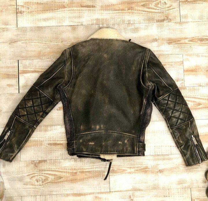 Dsquared2 Dsquared 2 shearling leather biker jacket Size US M / EU 48-50 / 2 - 5 Thumbnail